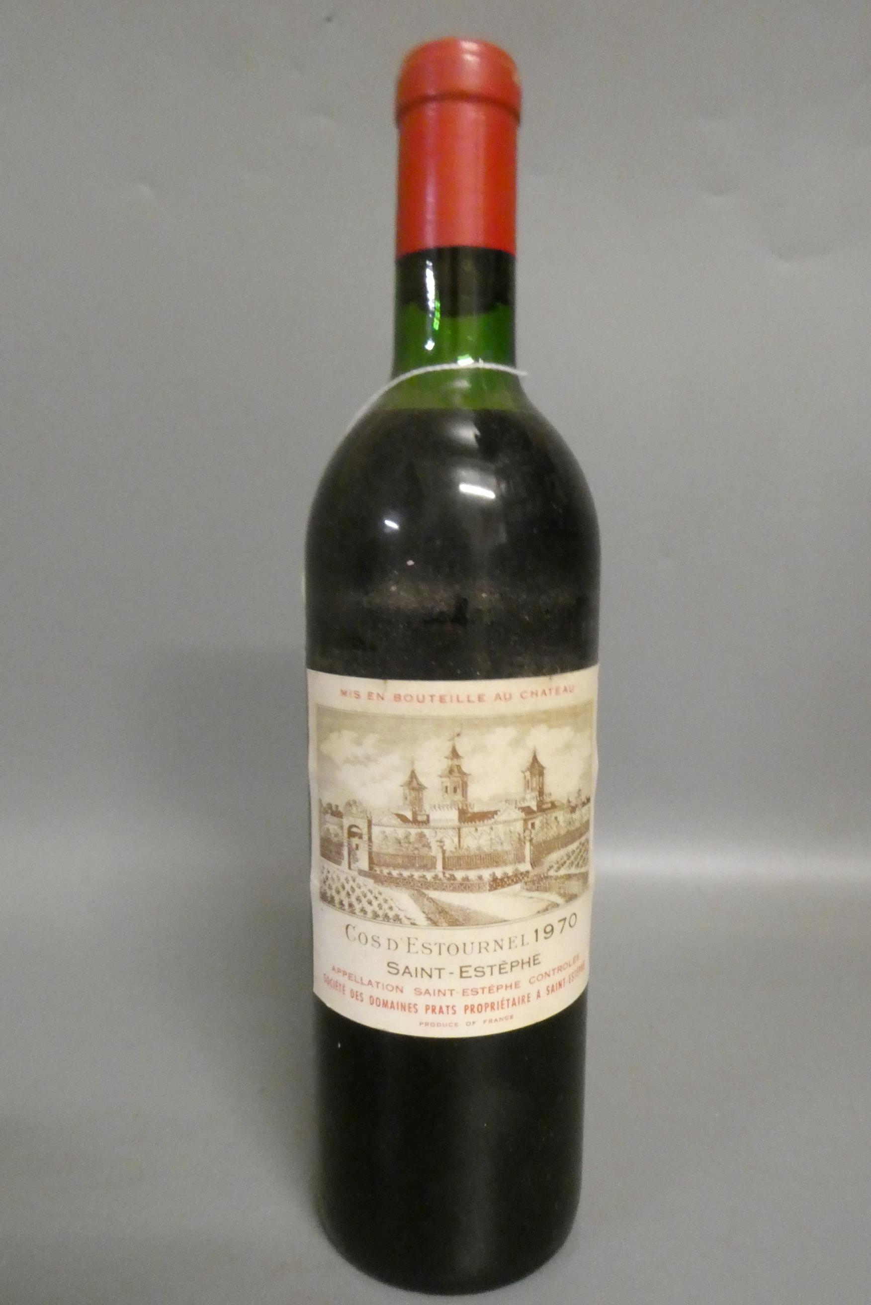 One bottle Cos D'Estournel, 1970, Saint-Estephe (Est. plus 24% premium inc. VAT) Image