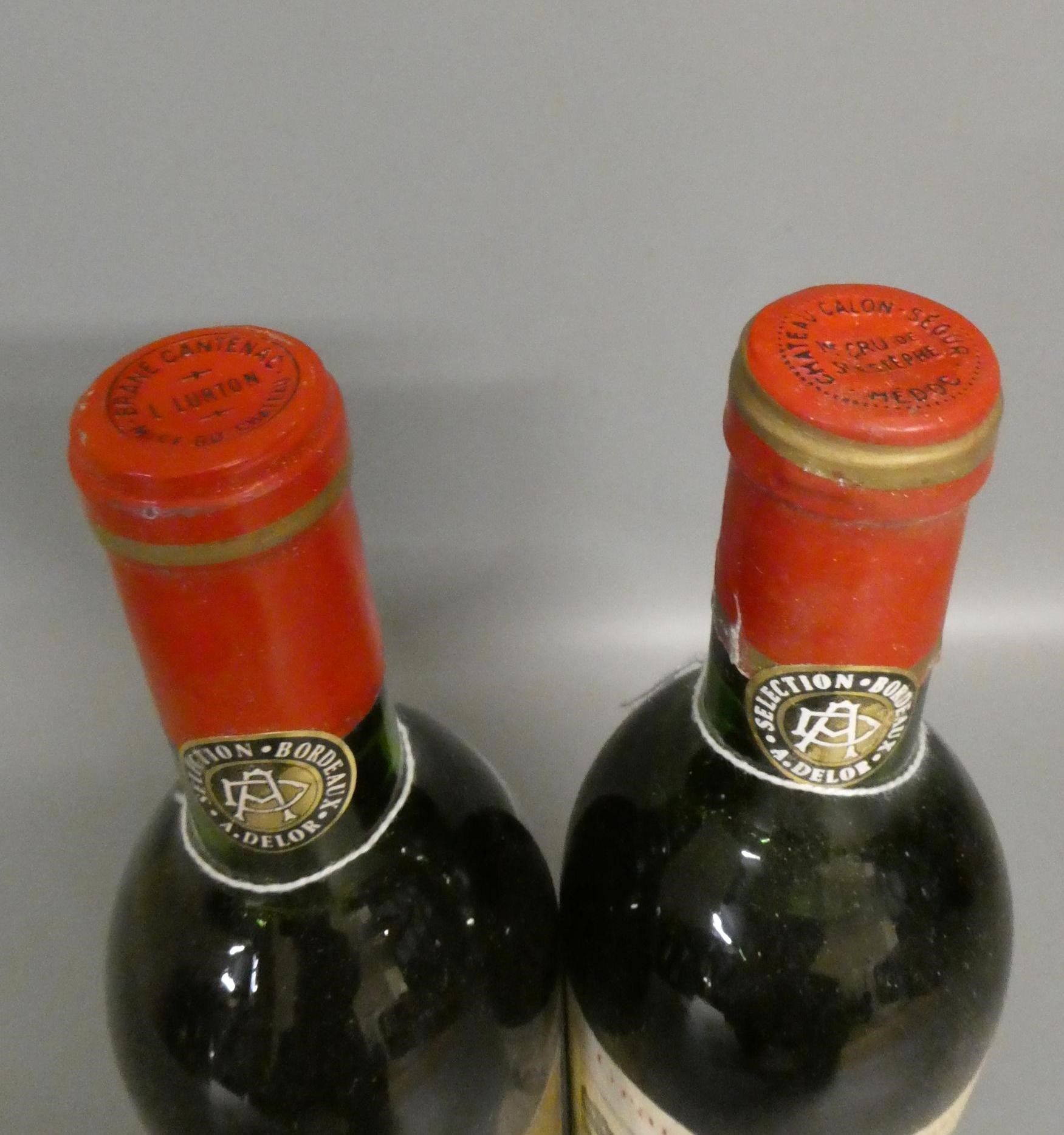 Two bottles 1972 bordeaux grand cru classe, comprising a Chateau Brane-Cantenac Margaux and a Image