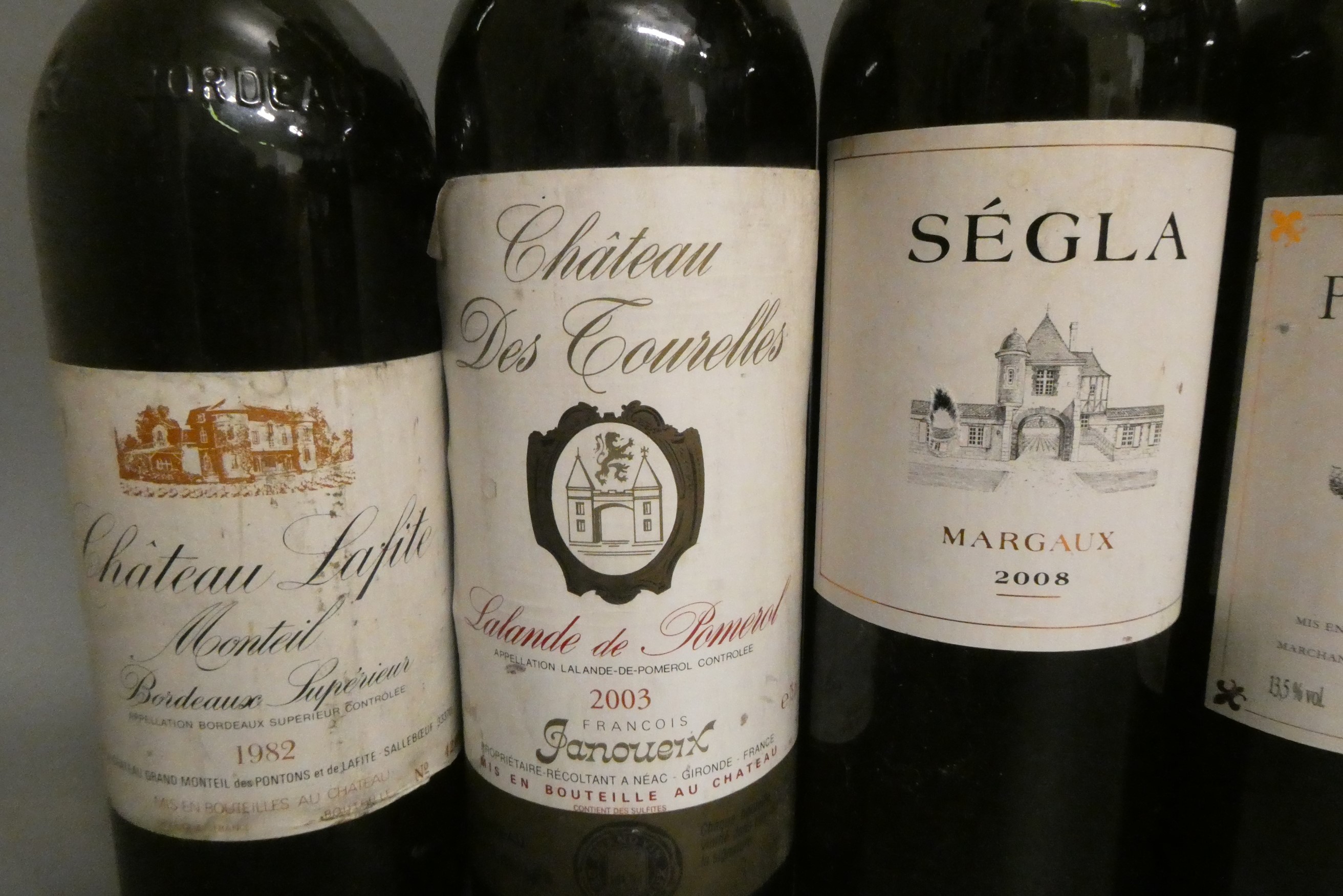 Eleven bottles of mainly French red bordeaux Image