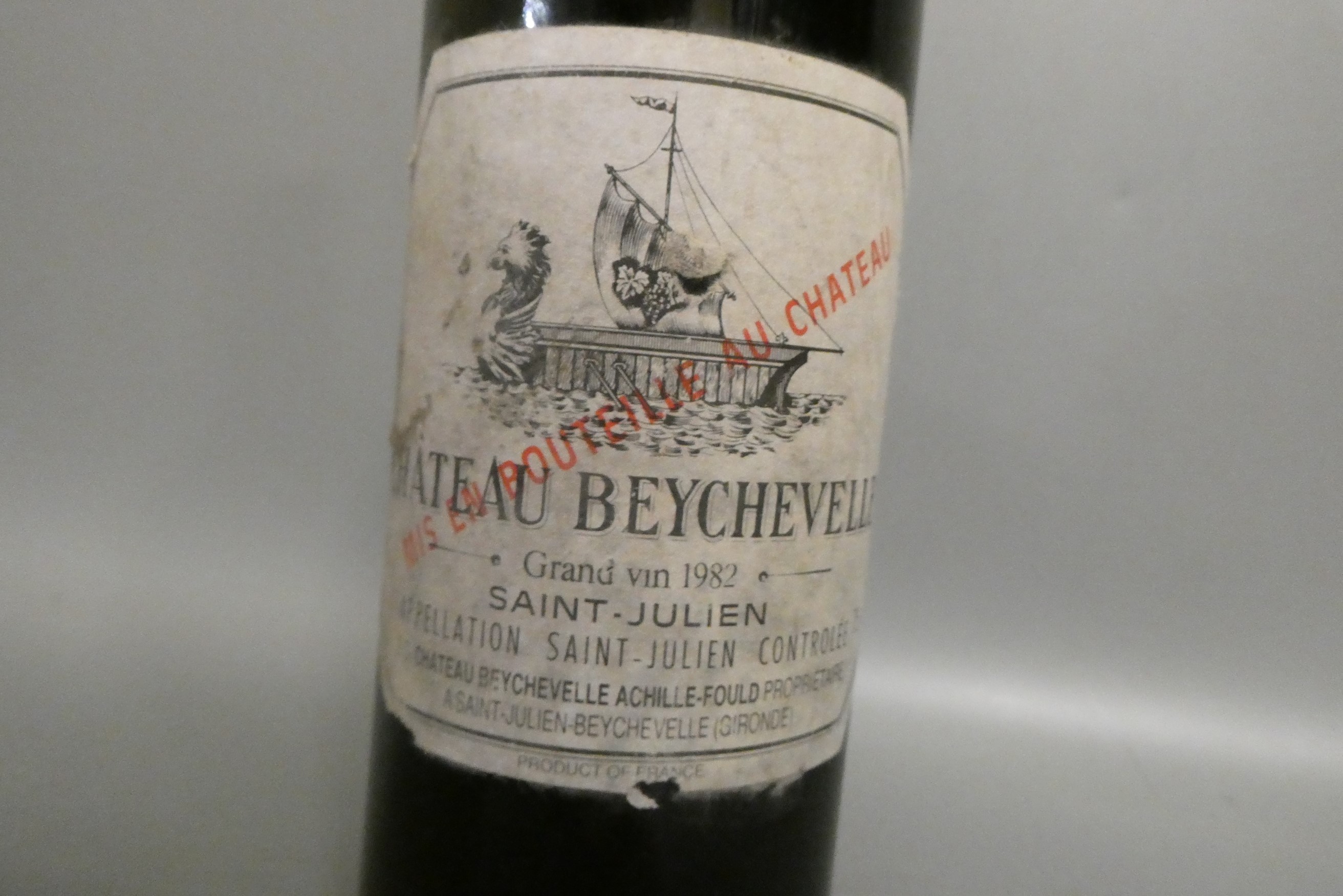 One bottle Chateau Beychevelle, 1982, Saint Julien, grand vin (Est. plus 24% premium inc. VAT) Image