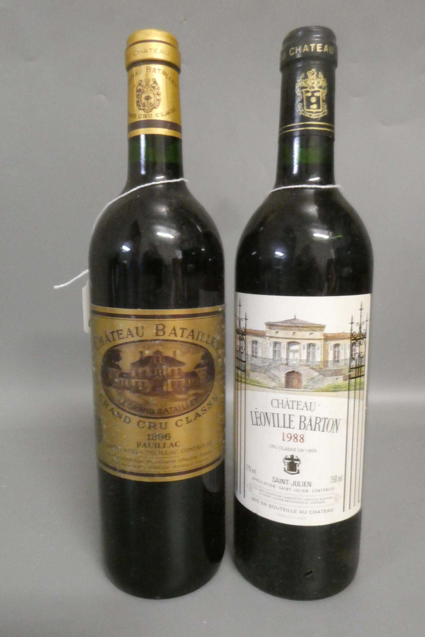 One bottle Chateau Leoville Barton, 1988, Saint-Julien, together with one bottle Chateau Batailley, Image