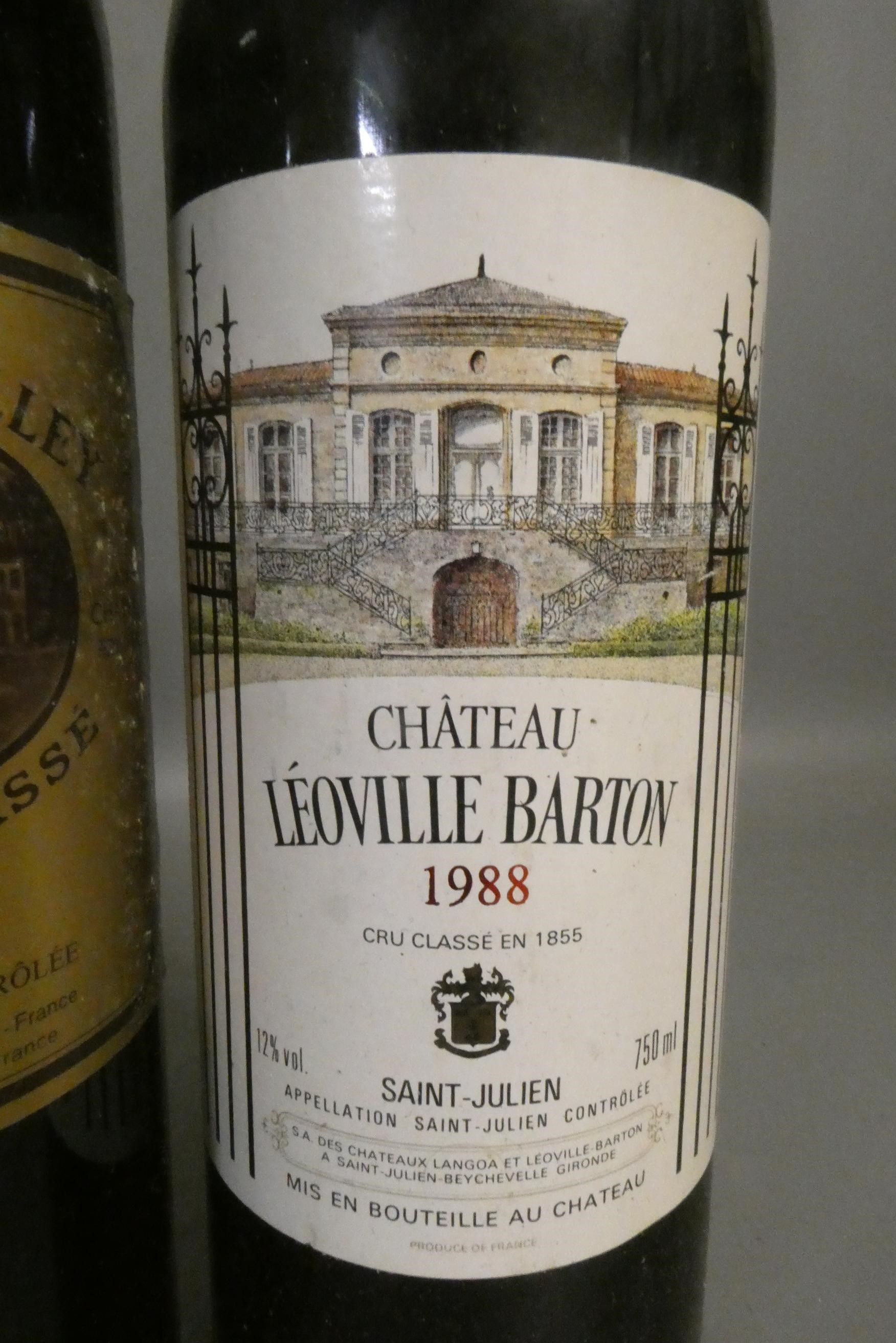 One bottle Chateau Leoville Barton, 1988, Saint-Julien, together with one bottle Chateau Batailley, Image