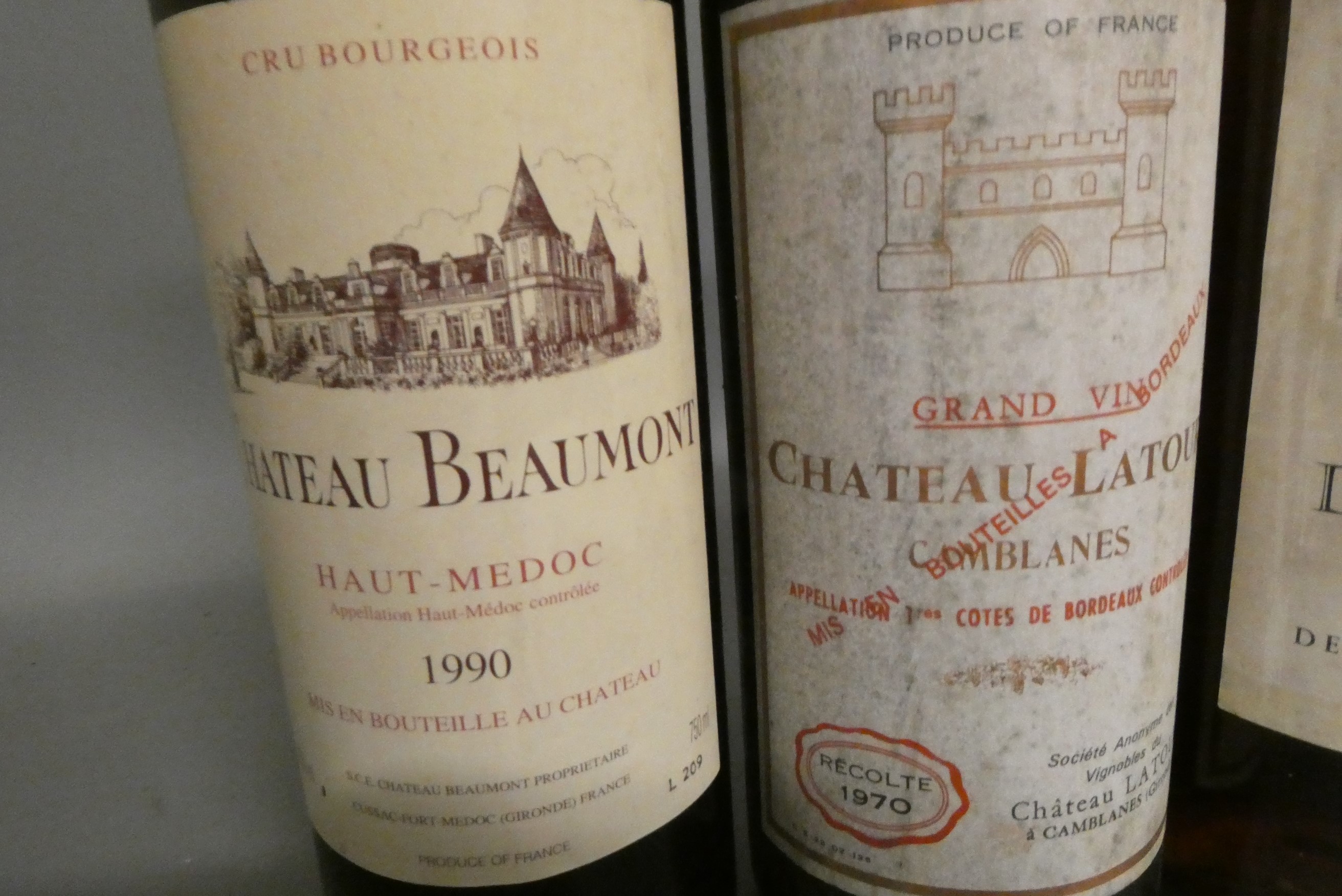 Six bottles of bordeaux Image