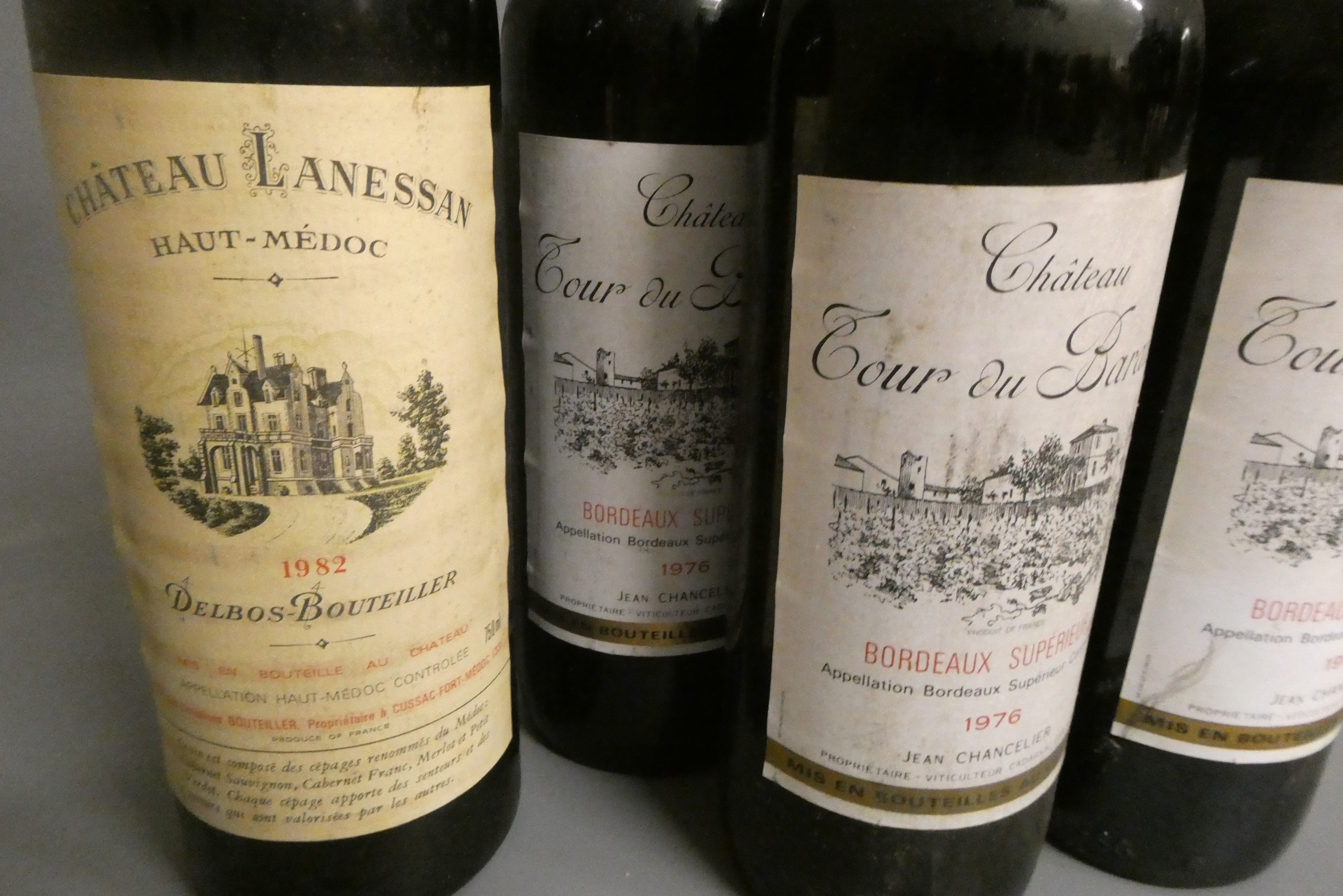 Eleven bottles of bordeaux Image