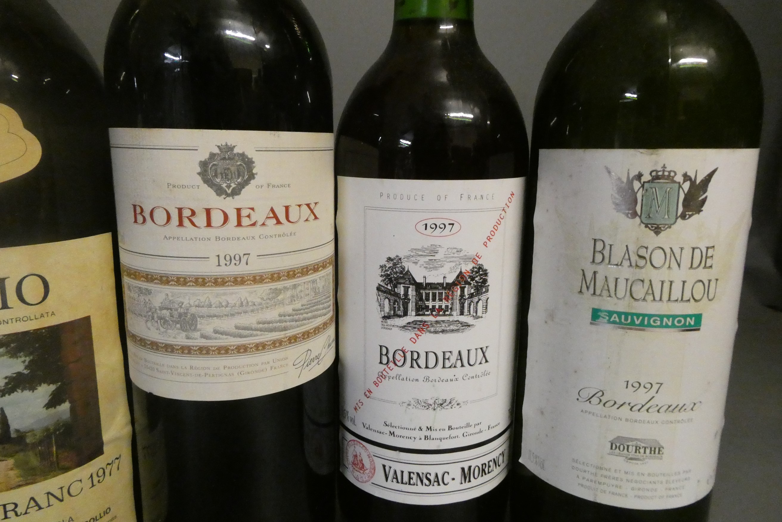 Eleven bottles of bordeaux Image