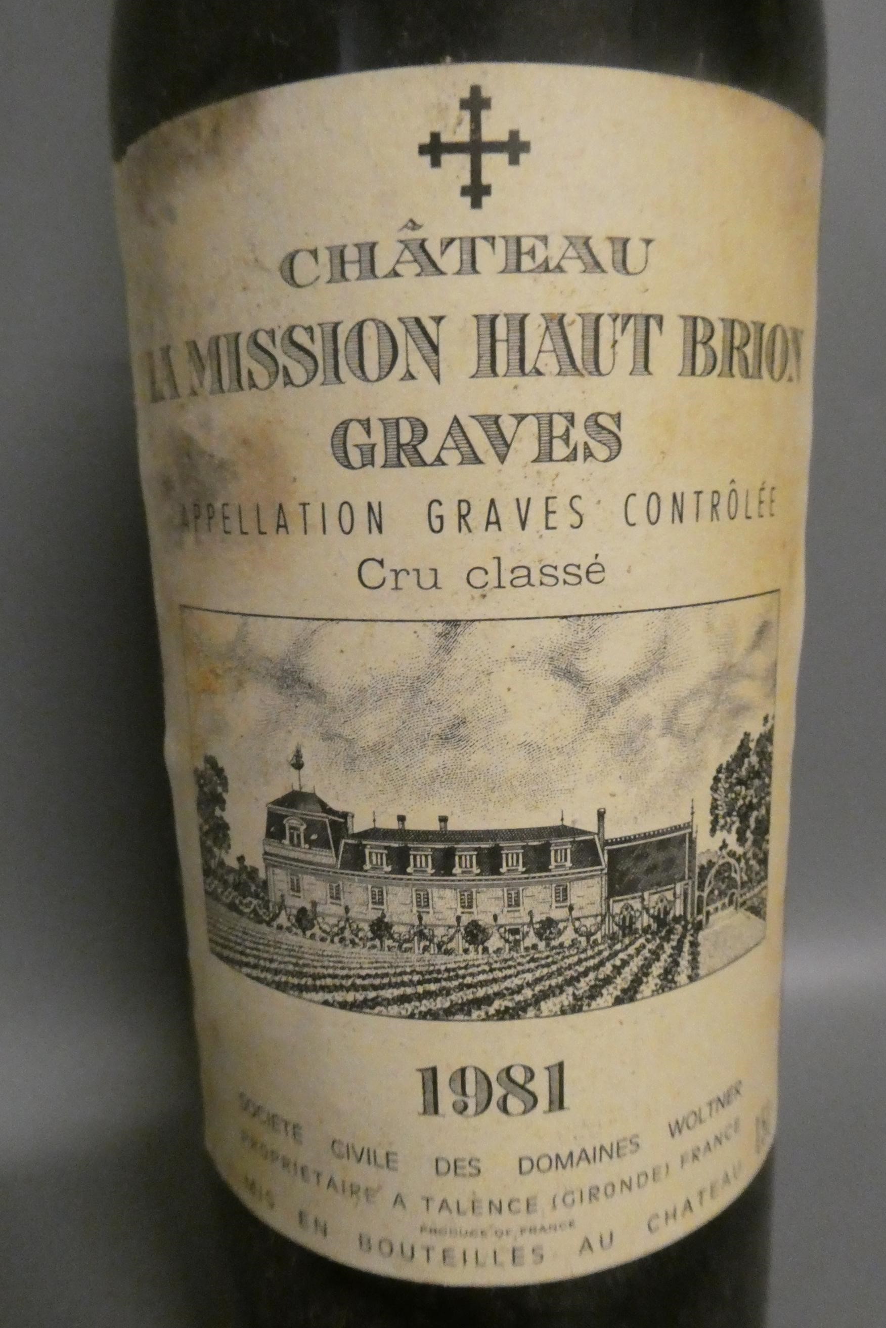 One magnum Chateau La Mission Haut Brion Graves, 1981, Domaines Woltner (Est. plus 24% premium inc. Image