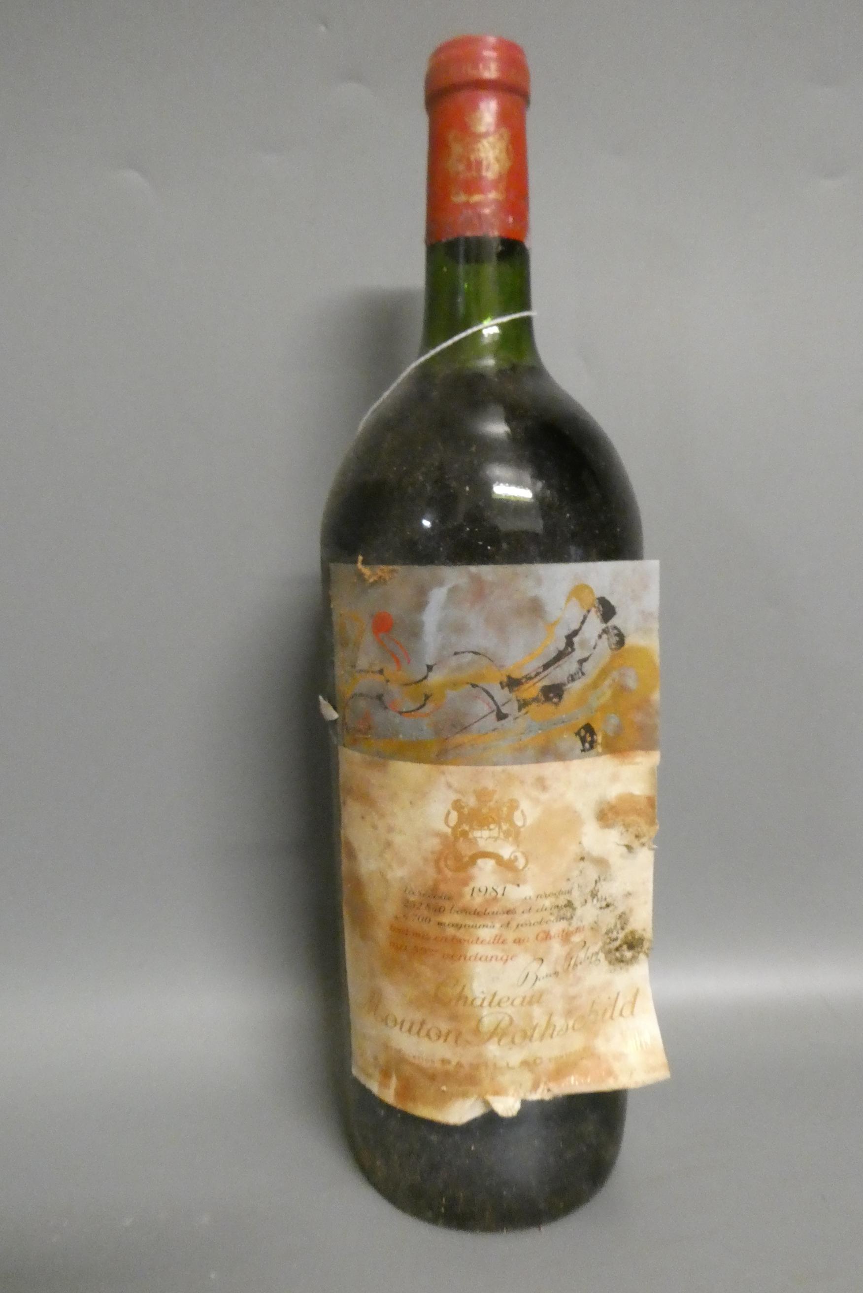 One magnum Chateau Mouton Rothschild, 1981, pauillac (Est. plus 24% premium inc. VAT) Image