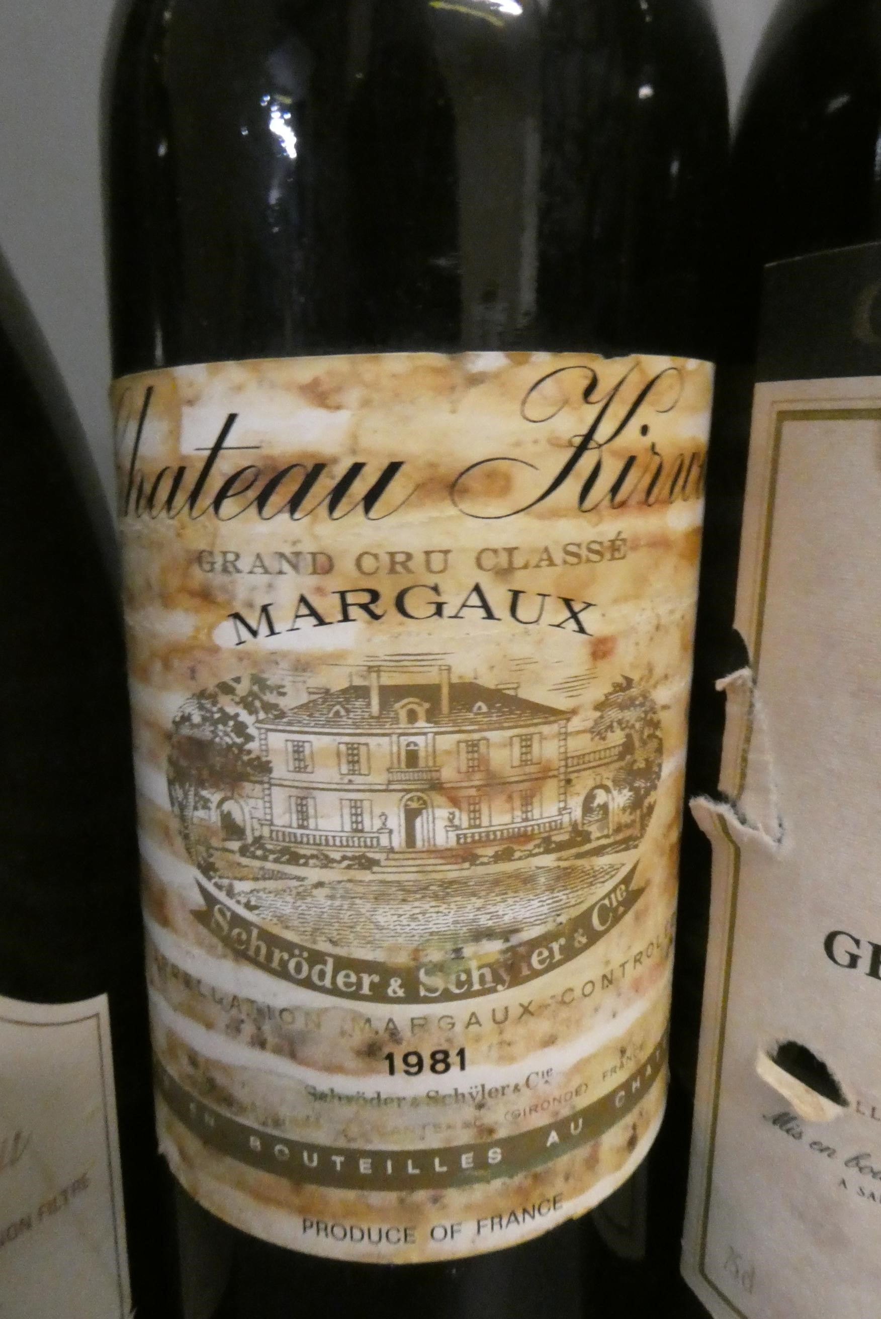 Seven bottles of mainly French Bordeaux Image