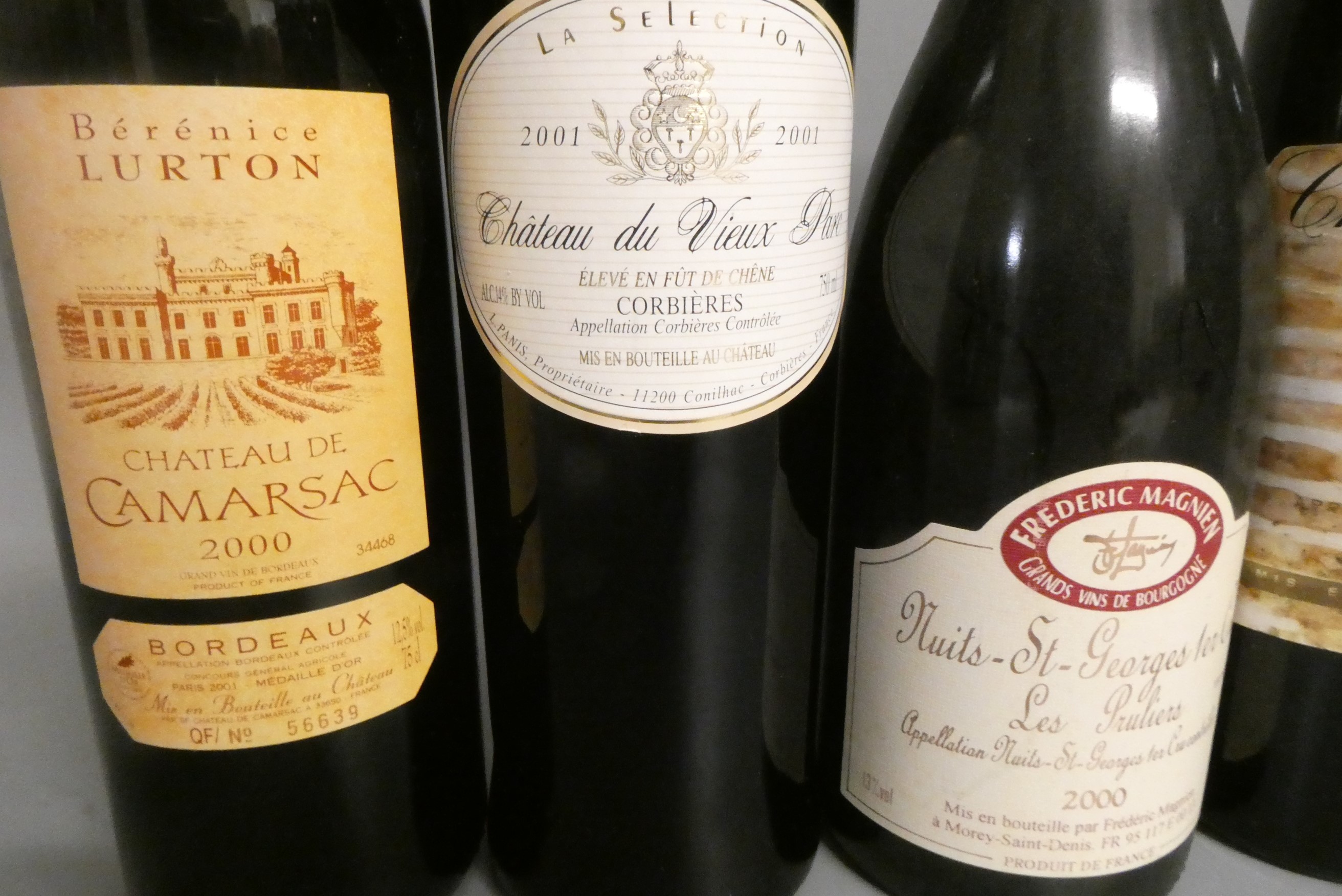 Seven bottles of mainly French Bordeaux Image