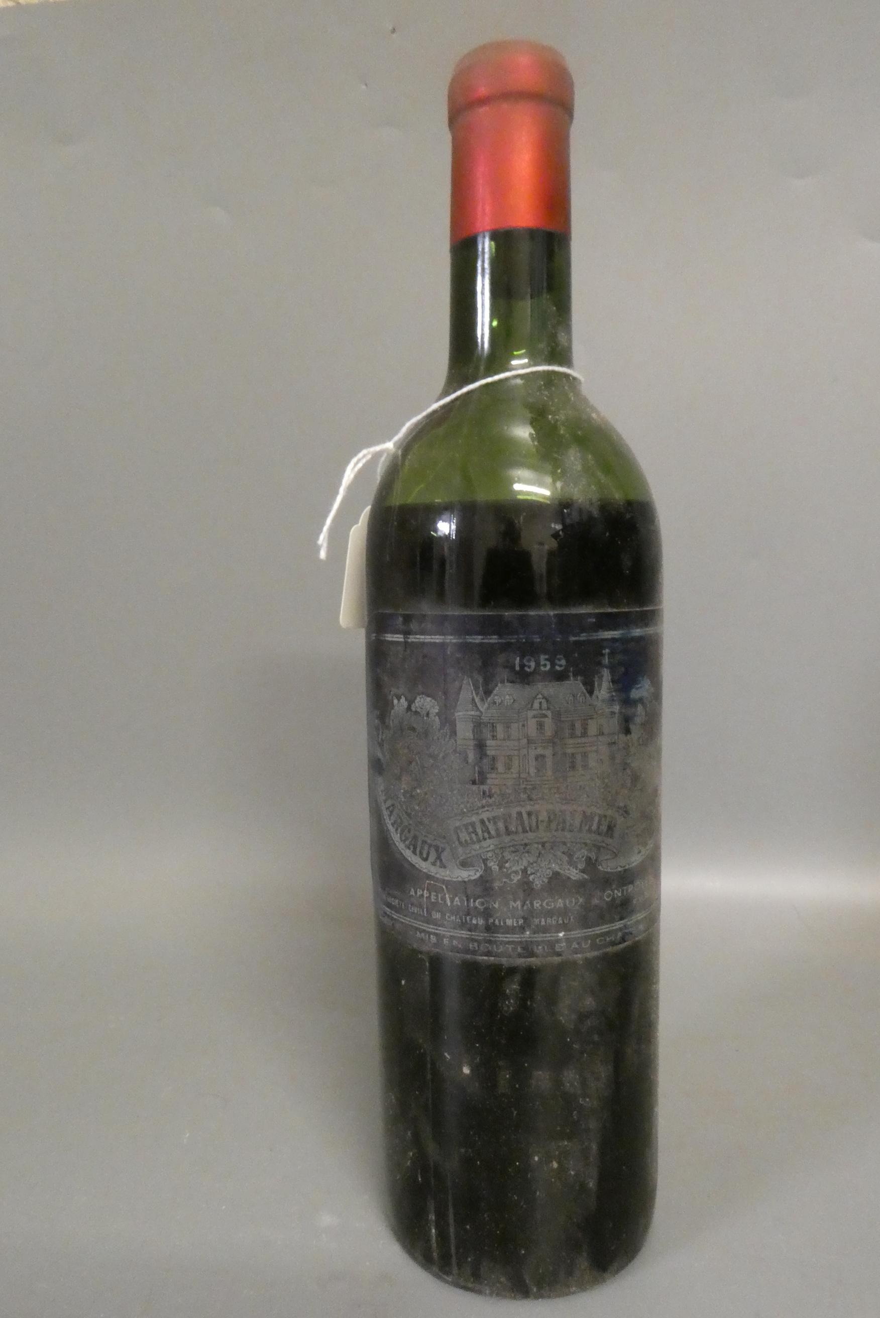 One bottle Chateau-Palmer, 1959, margaux, medoc (Est. plus 24% premium inc. VAT) Image