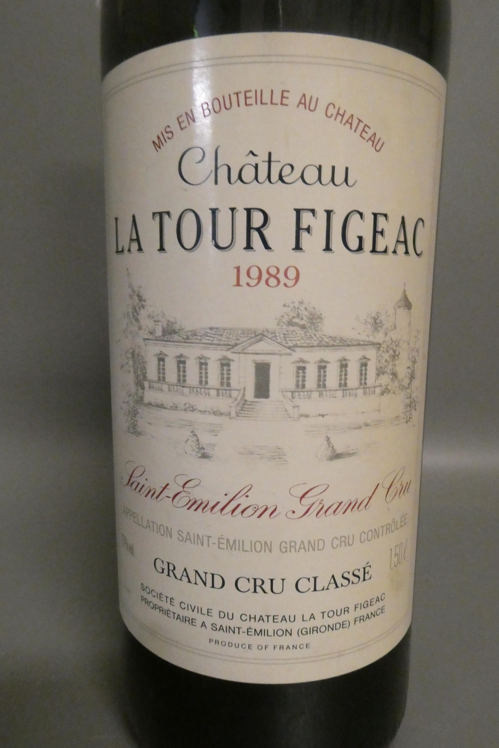 One magnum Chateau La Tour Figeac, 1989, Saint-Emillion grand cru classe (Est. plus 24% premium inc. Image