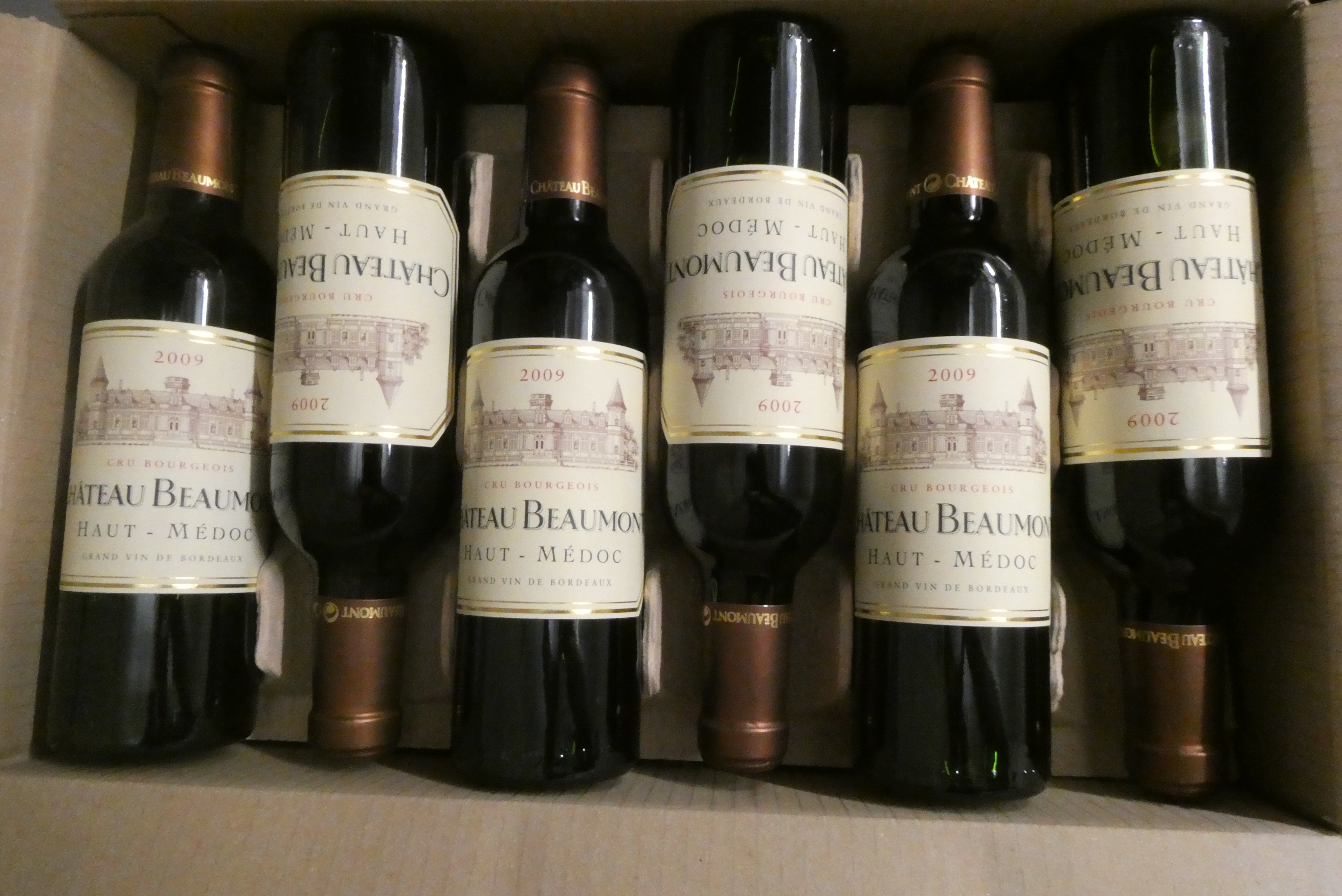 Twelve half bottles Chateau Beaumont, 2009, haut-medoc, OC (Est. plus 24% premium inc. VAT) Image