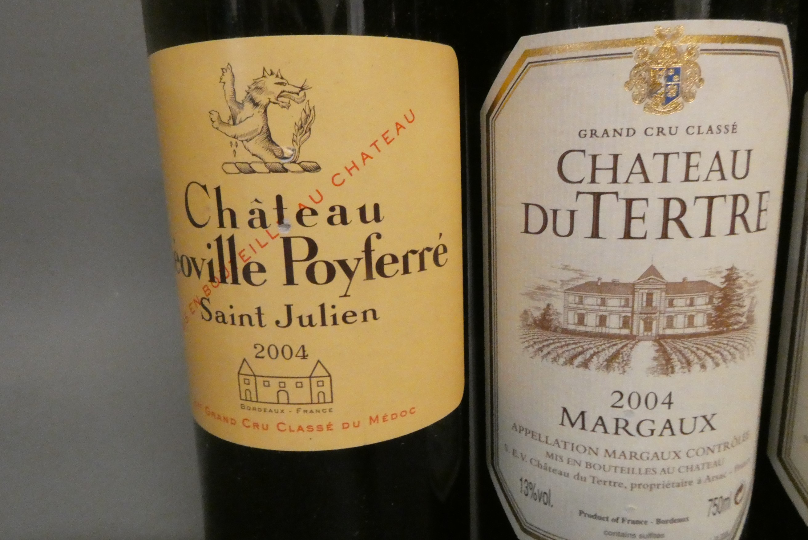 Four bottles 2004 Bordeaux, comprising two Chateau Du Tertre Margaux, one Chateau Durfort-Vivens Image