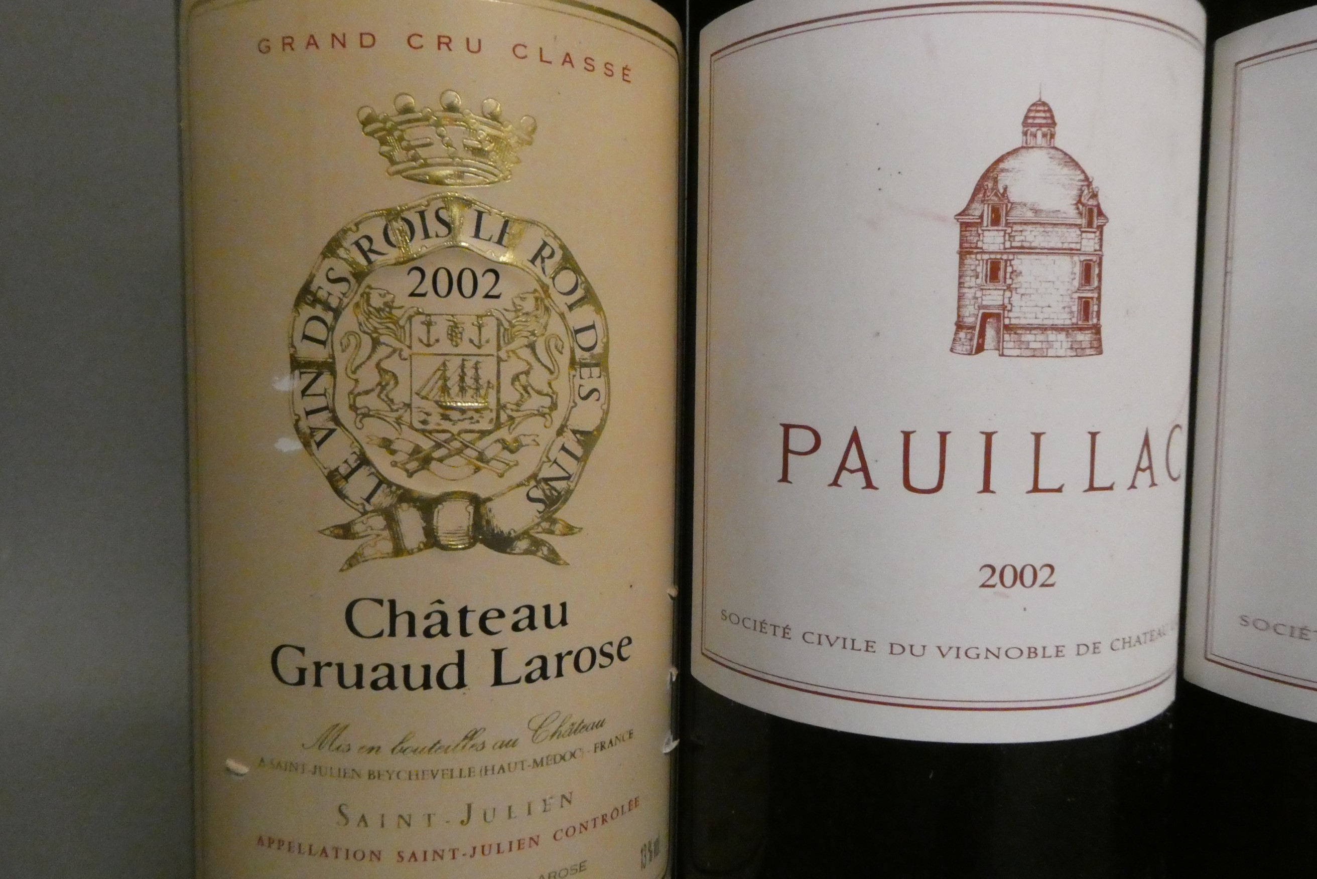 Four bottles of Bordeaux Image