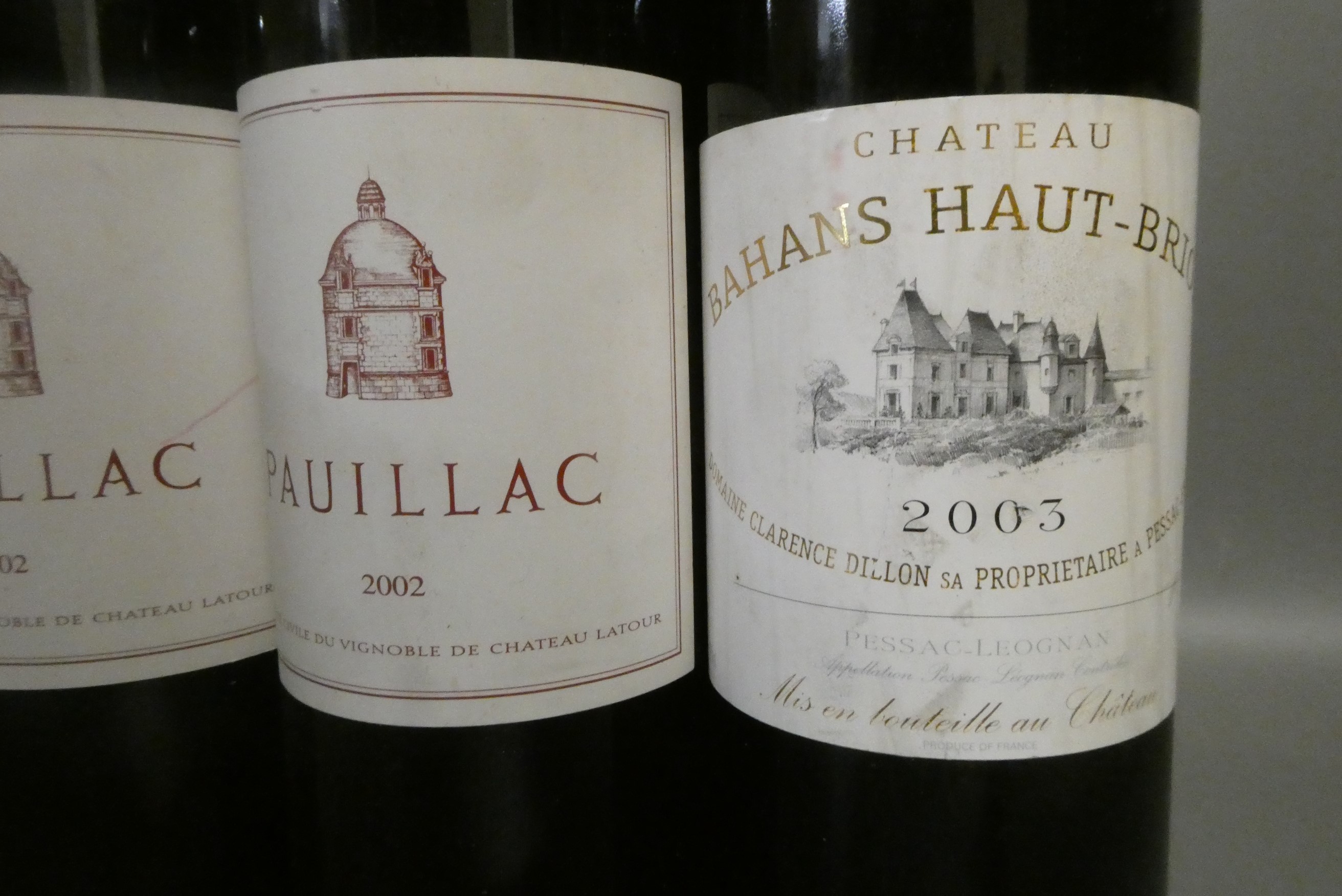 Four bottles of Bordeaux Image