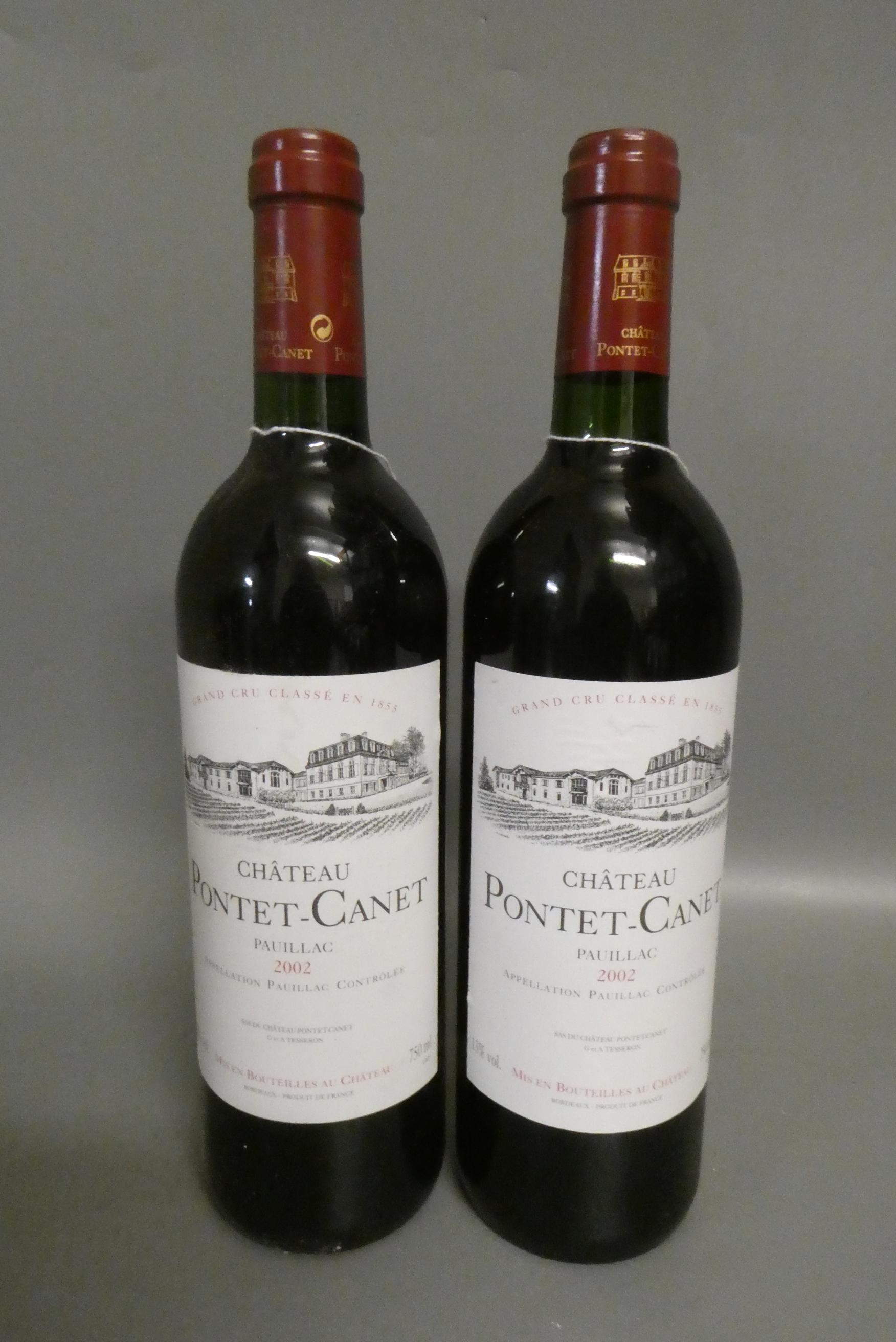 Two bottles Chateau Pontet-Canet, 2002, pauillac (Est. plus 24% premium inc. VAT) Image