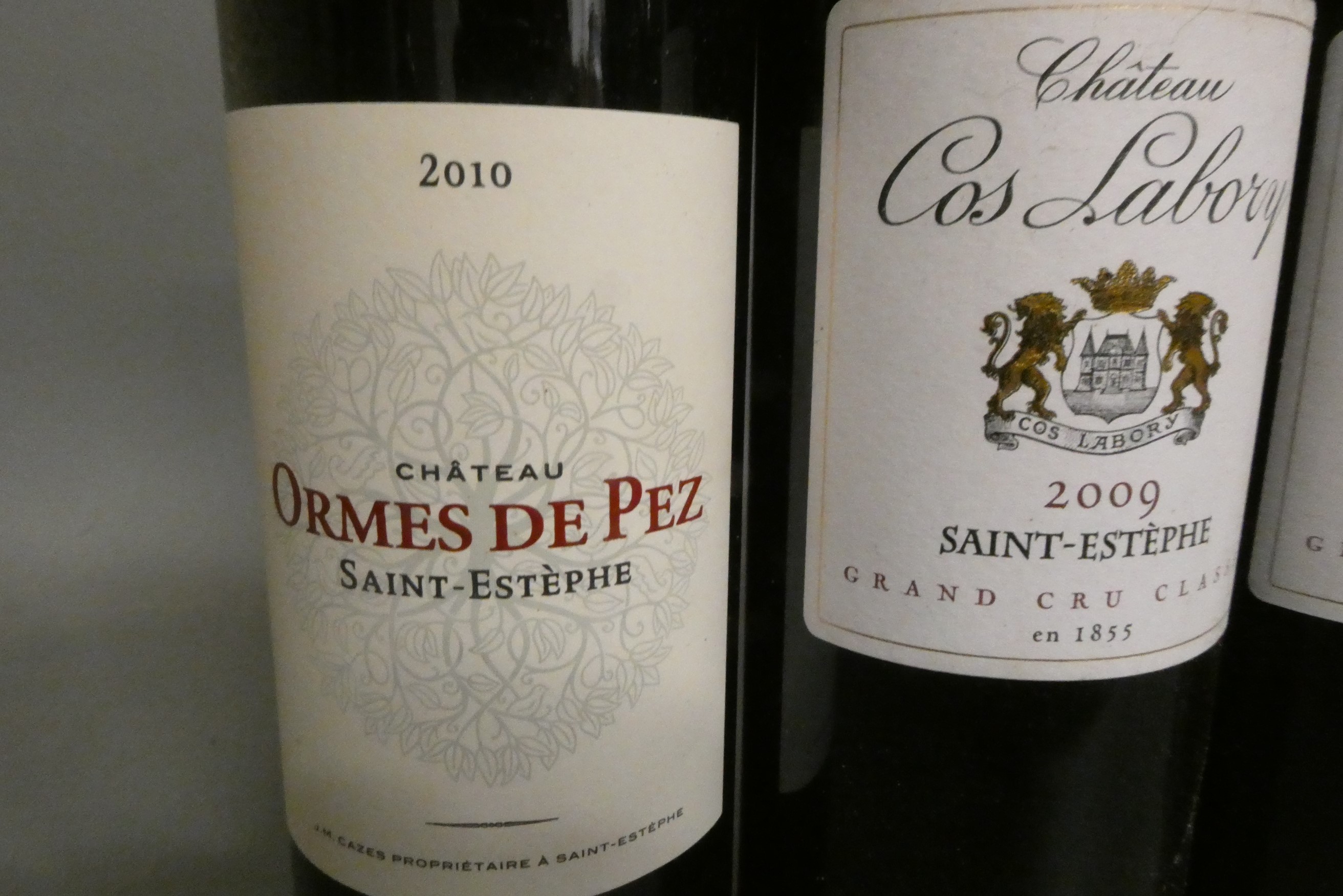 Seven bottles of Bordeaux Image