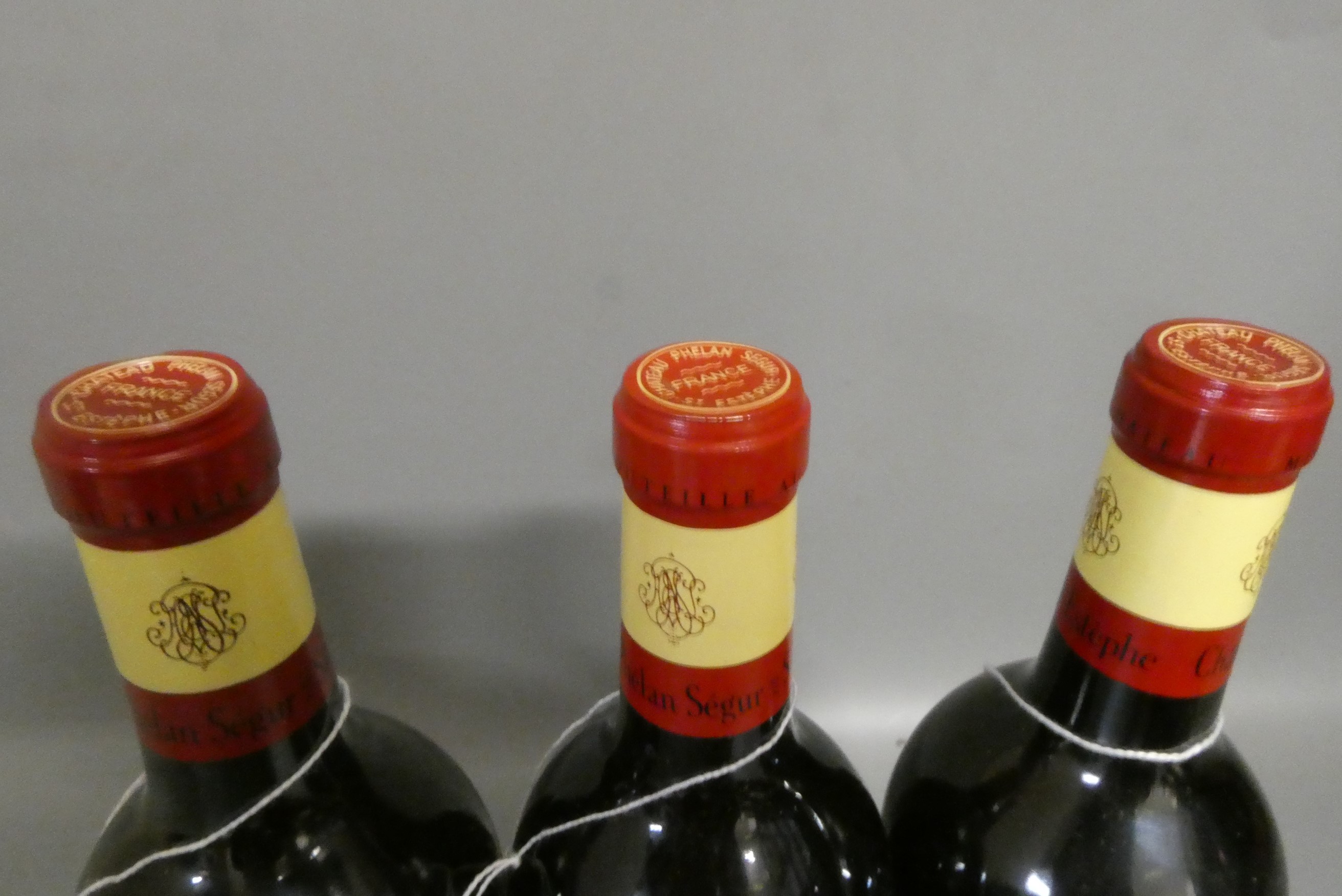 Three bottles Chateau Phelan Segur, Saint-Estephe, comprising two 2008 and one 2002 (Est. plus 24% Image