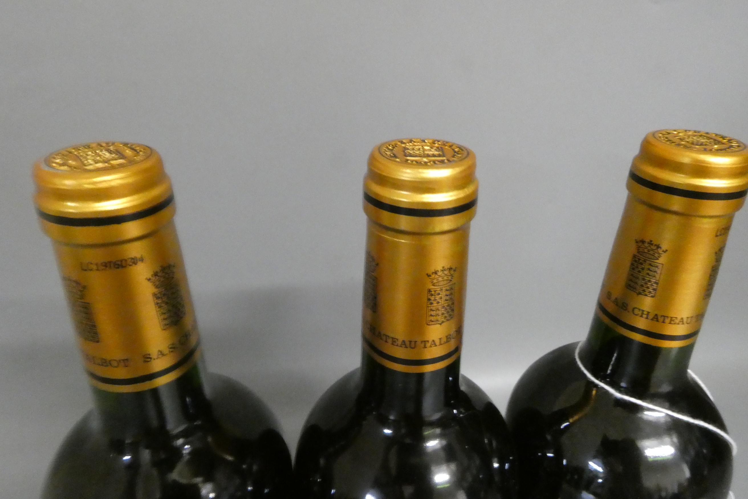 Three bottles Chateau Talbot, 2006, Saint-Julien (Est. plus 24% premium inc. VAT) Image