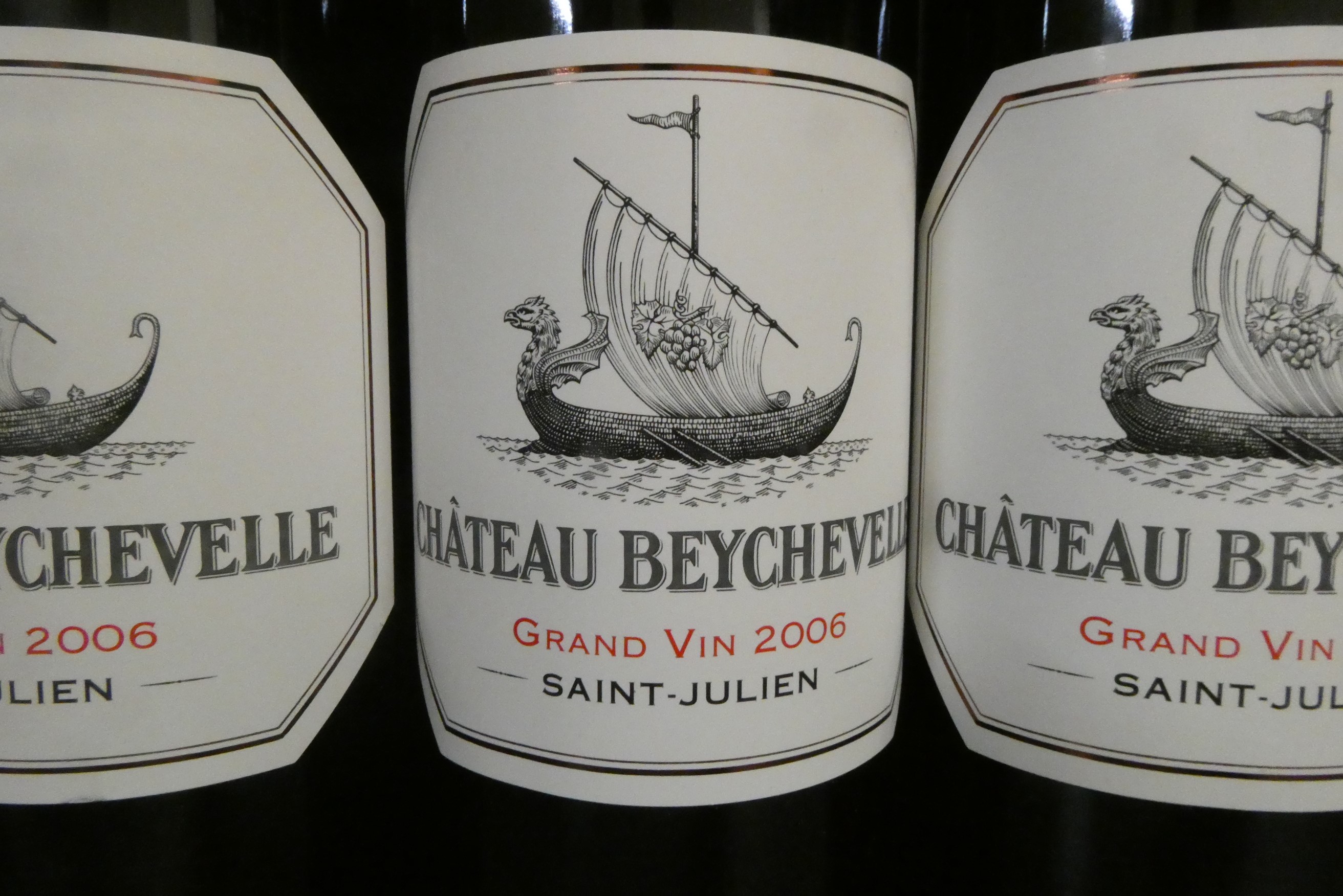 Three bottles Chateau Beychevelle, 2006, Saint-Julien (Est. plus 24% premium inc. VAT) Image