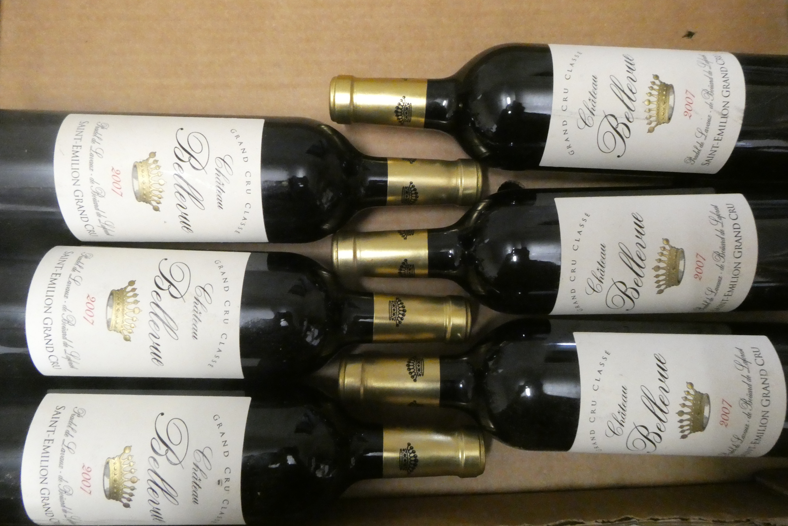 Six bottles Chateau Bellevue, 2007, Saint-Emilion grand cru (Est. plus 24% premium inc. VAT) Image