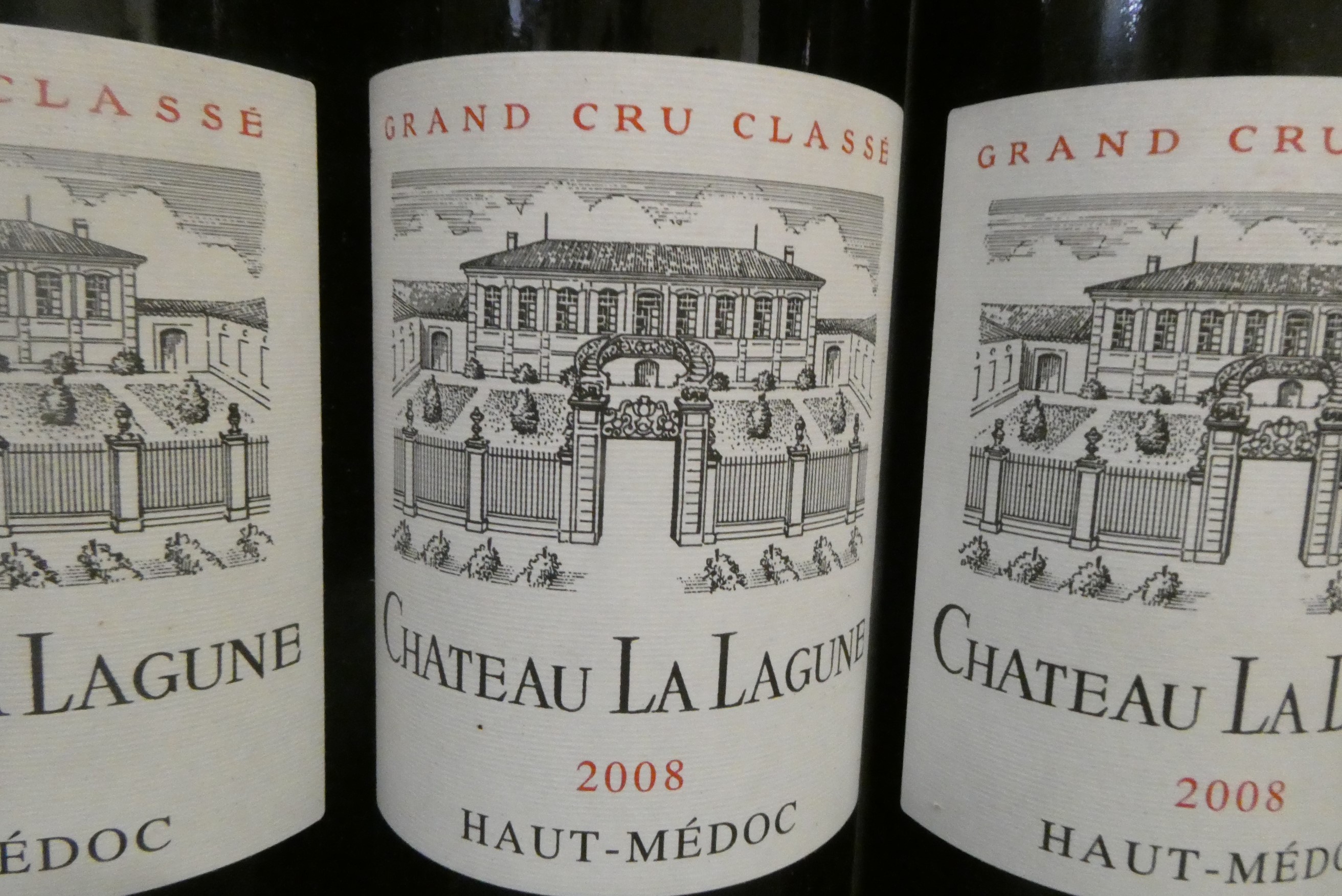 Three bottles Chateau La Lagune, 2008, haut-medoc, grand cru classe (Est. plus 24% premium inc. VAT) Image