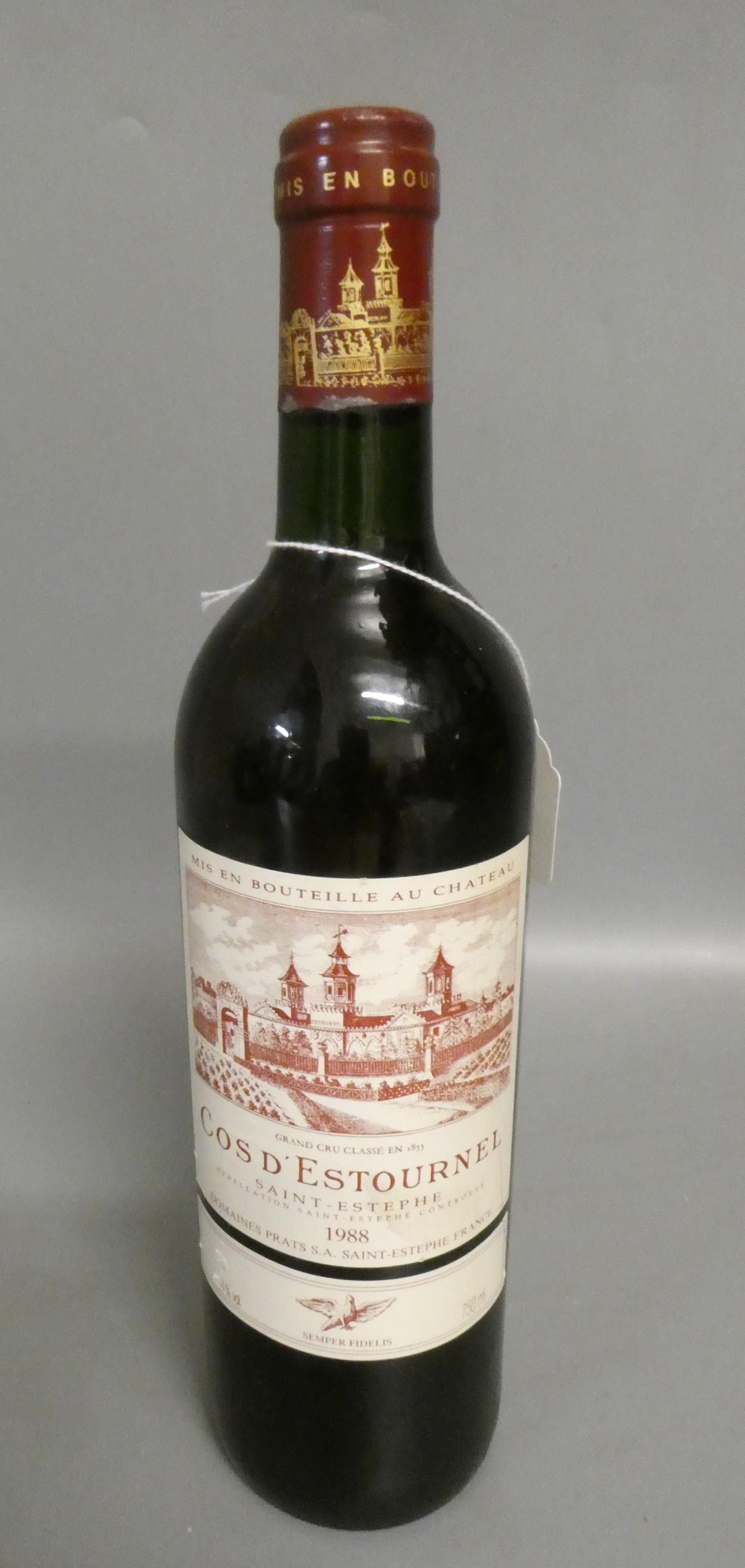 One bottle Cos D'Estournel, 1988, Saint-Estephe, grand cru classe (Est. plus 24% premium inc. VAT) Image