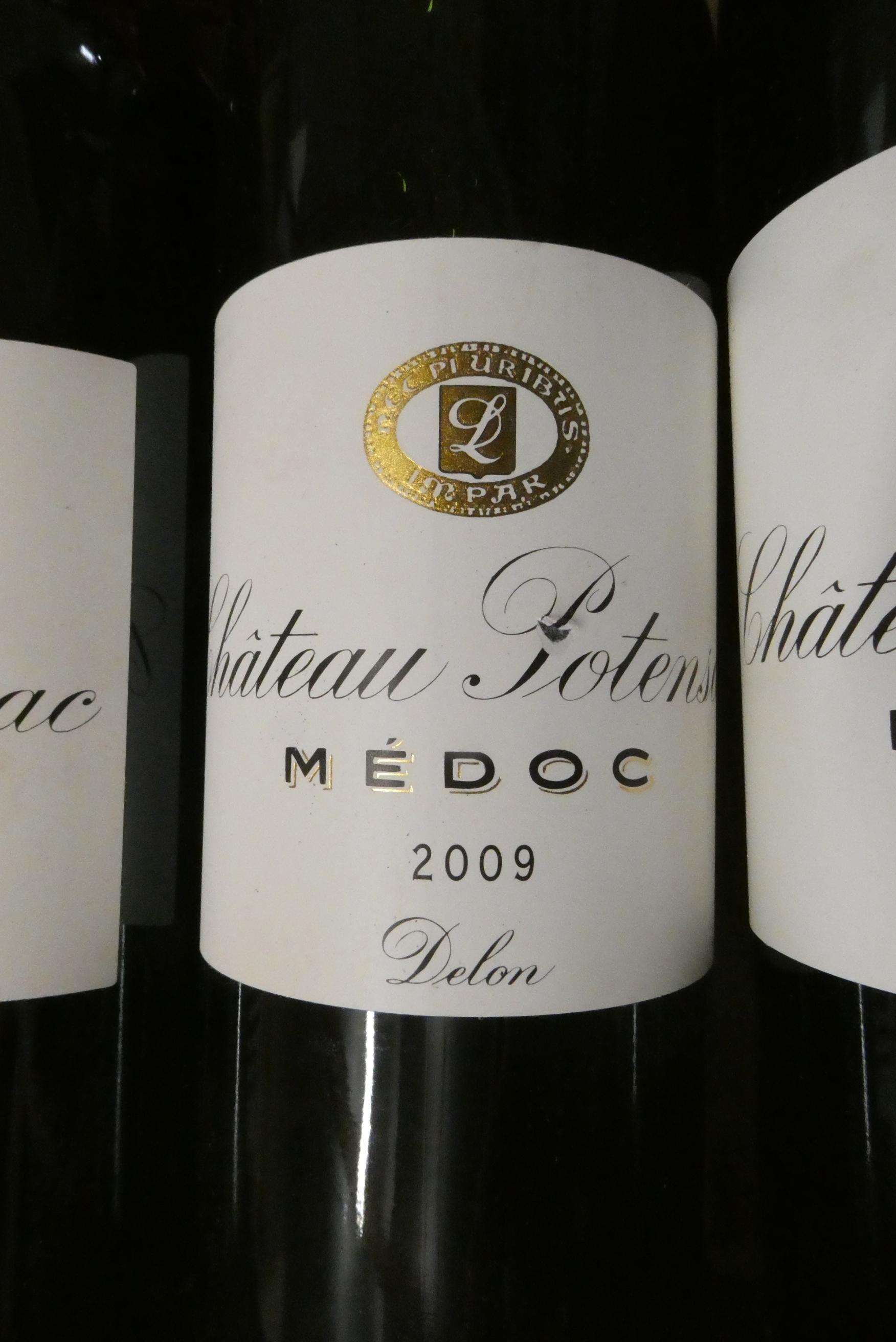 Eight bottles Chateau Potensac, 2009, medoc, Delon (Est. plus 24% premium inc. VAT) Image