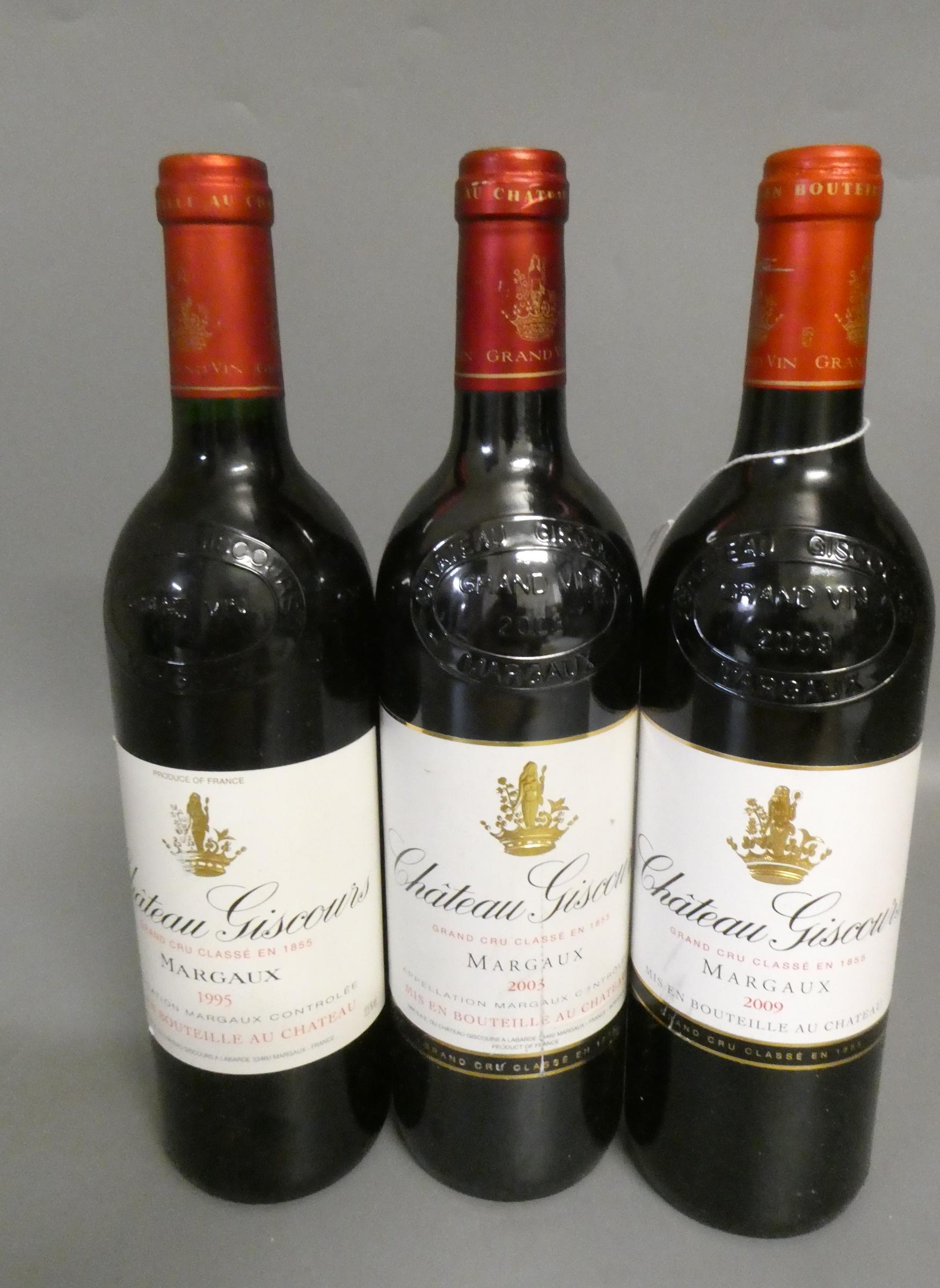Three bottles Chateau Giscours, comprising one 1995, one 2003 & one 2009, margaux, grand cru classe Image