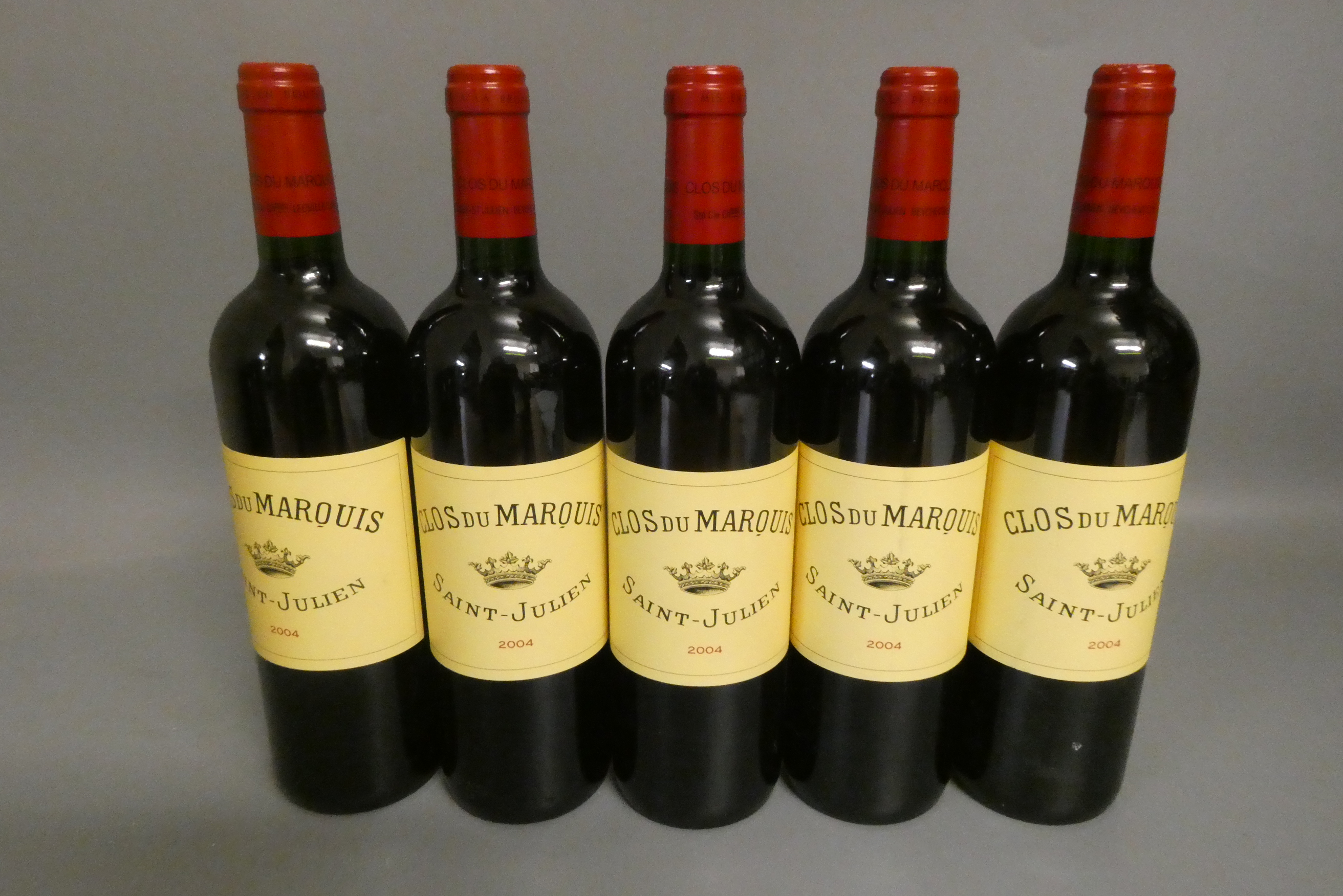 Five bottles Clos du Marquis, 2004, Saint-Julien (Est. plus 24% premium inc. VAT) Image
