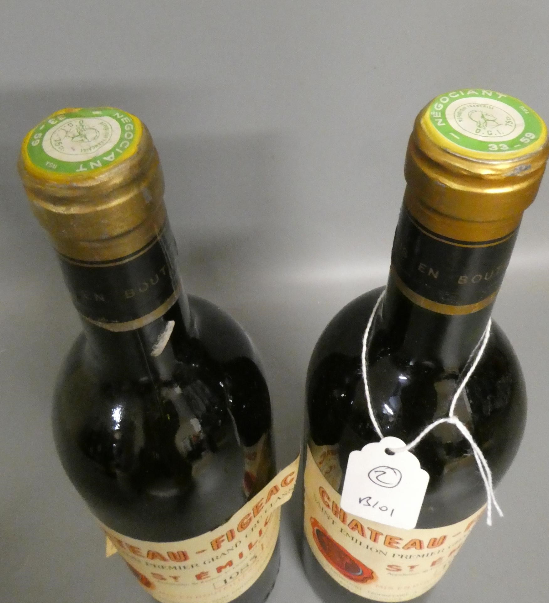 Two bottles Chateau-Figeac, 1983, Saint-Emilion, premier grand cru classe (Est. plus 24% premium Image