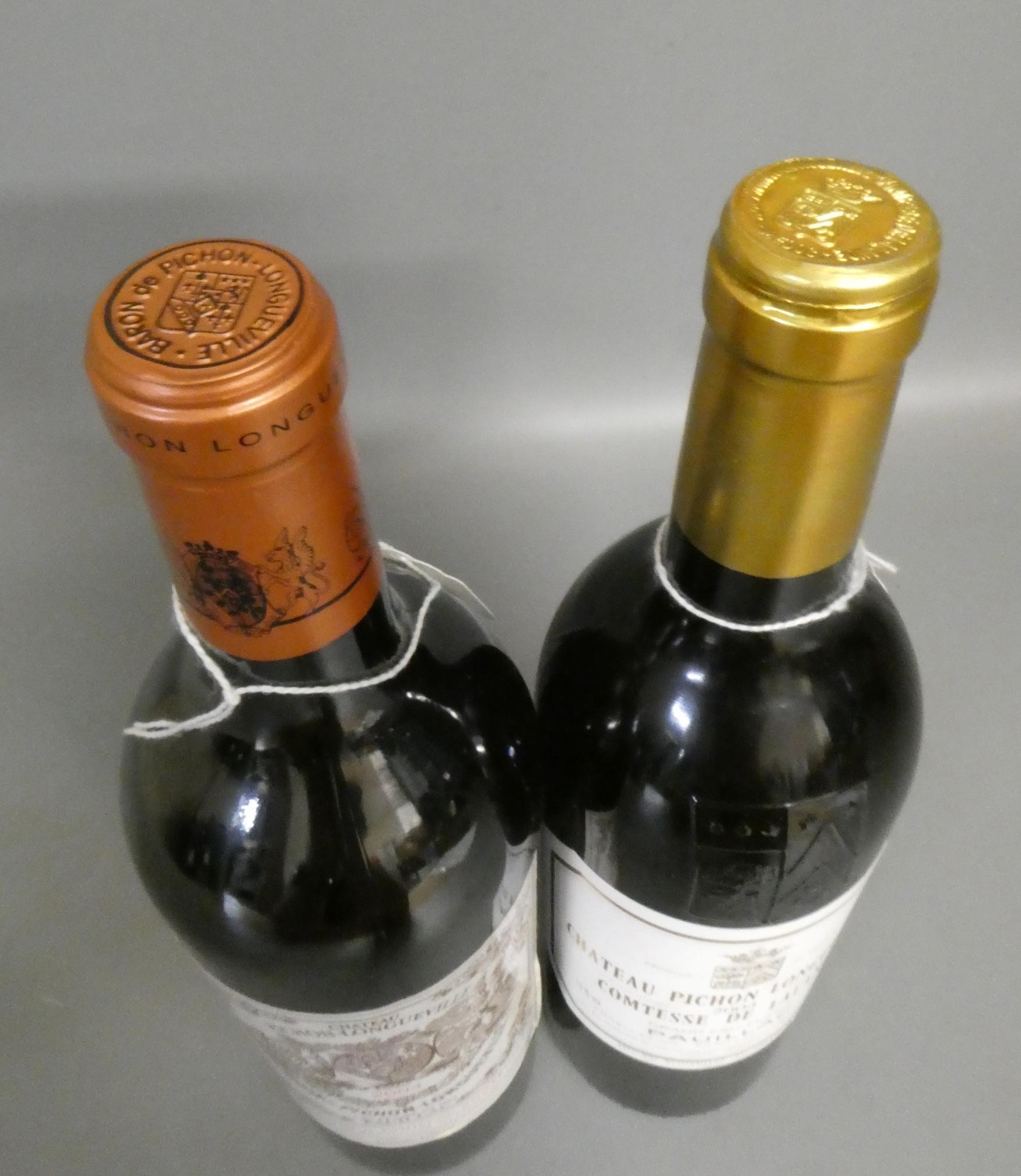 Two bottles Chateau Pichon-Longueville, 2004, comprising one Comtesse de Lalande pauillac grand cru Image
