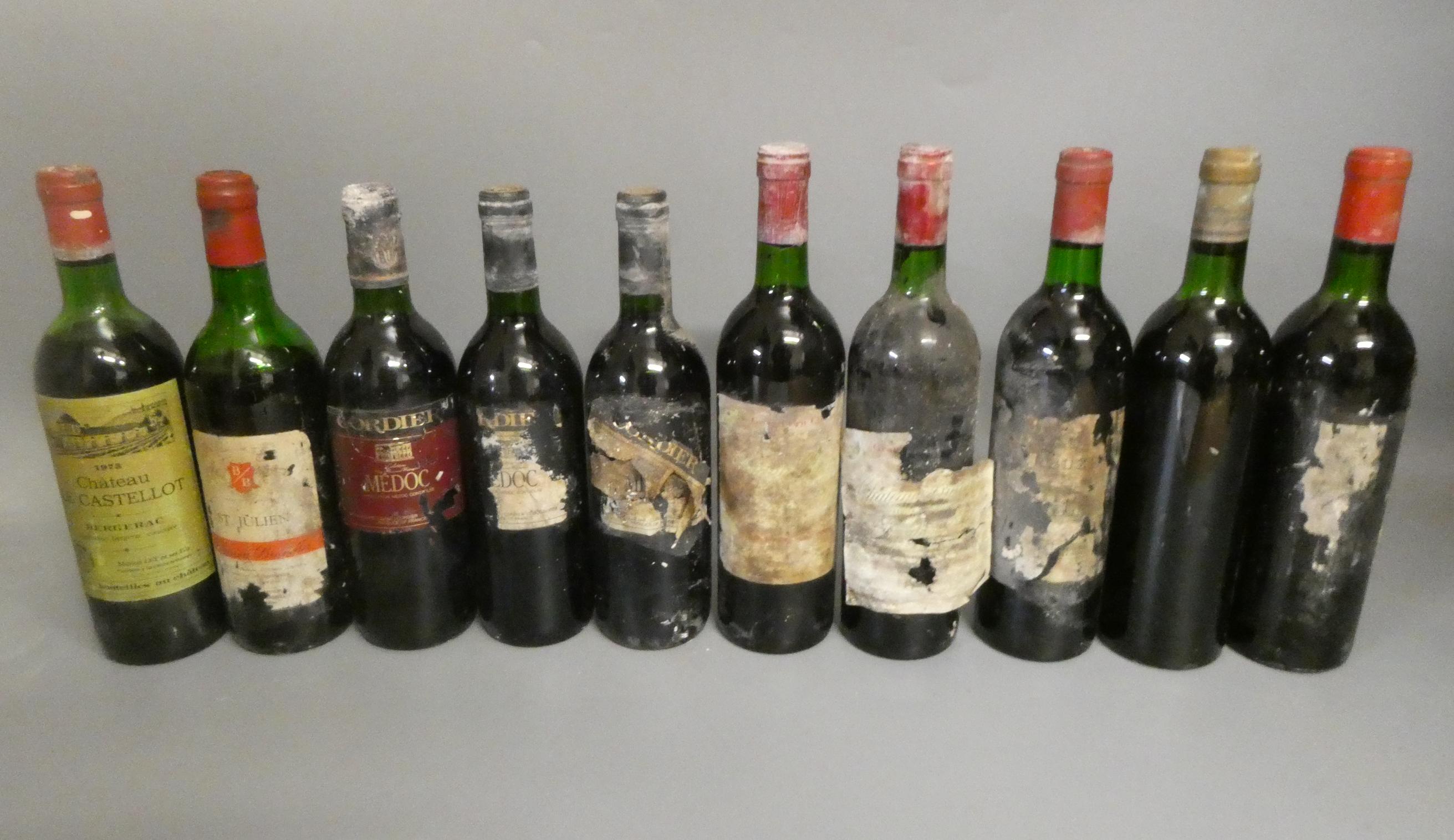 Ten bottles of Bordeaux Image