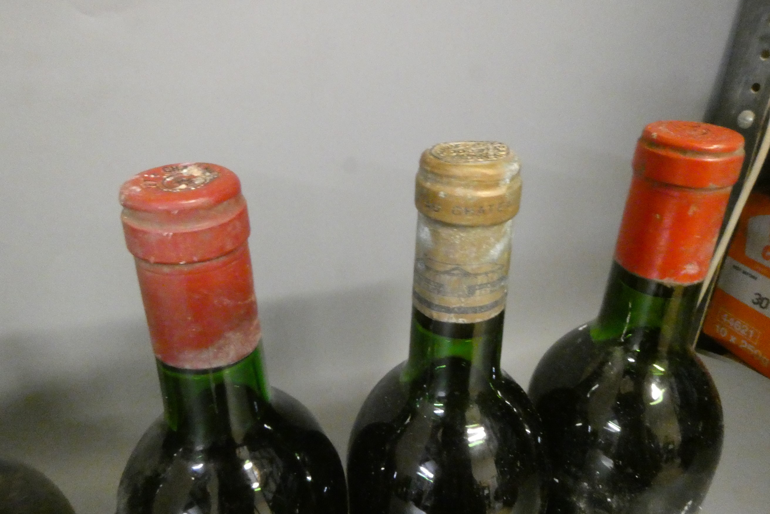 Ten bottles of Bordeaux Image