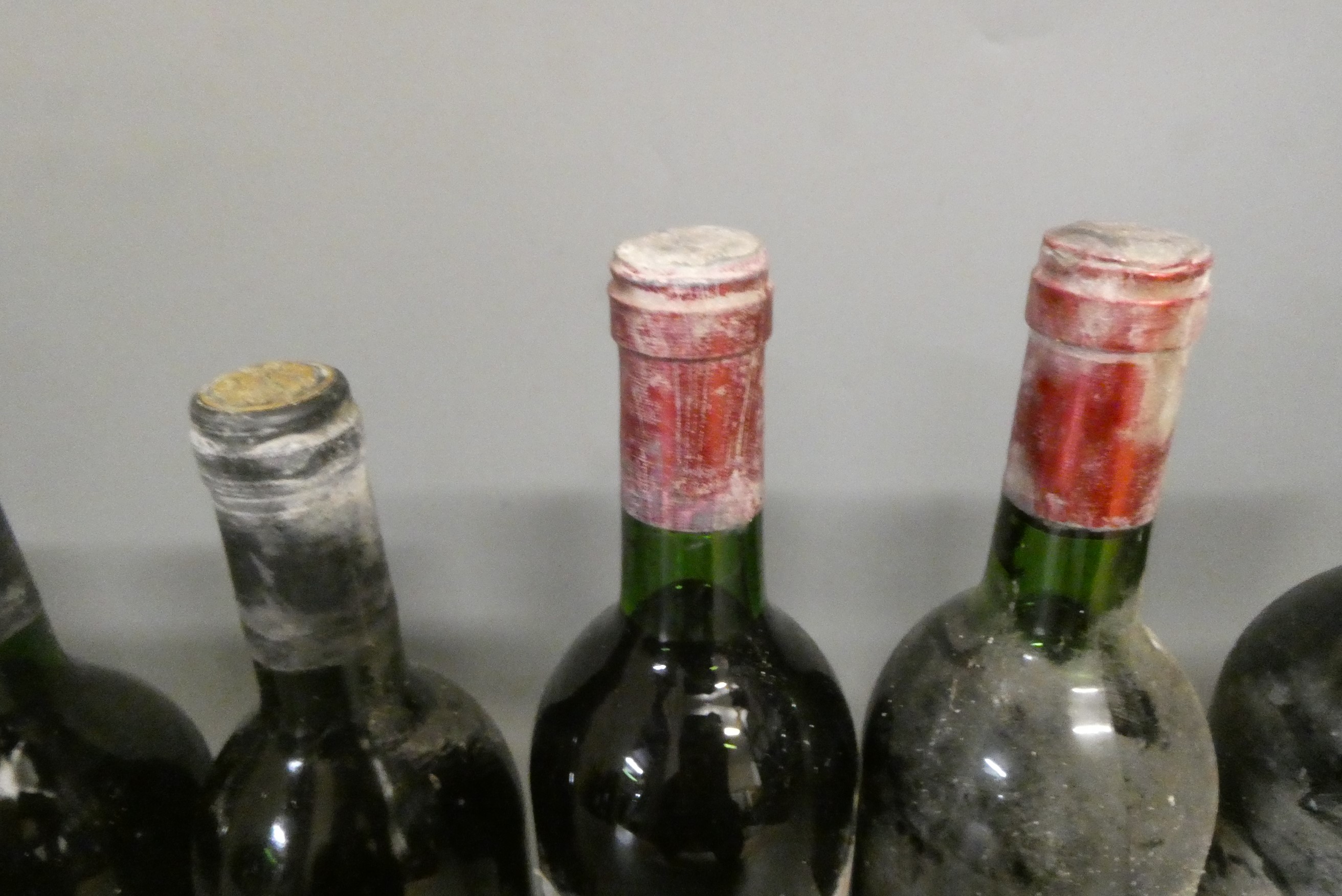 Ten bottles of Bordeaux Image