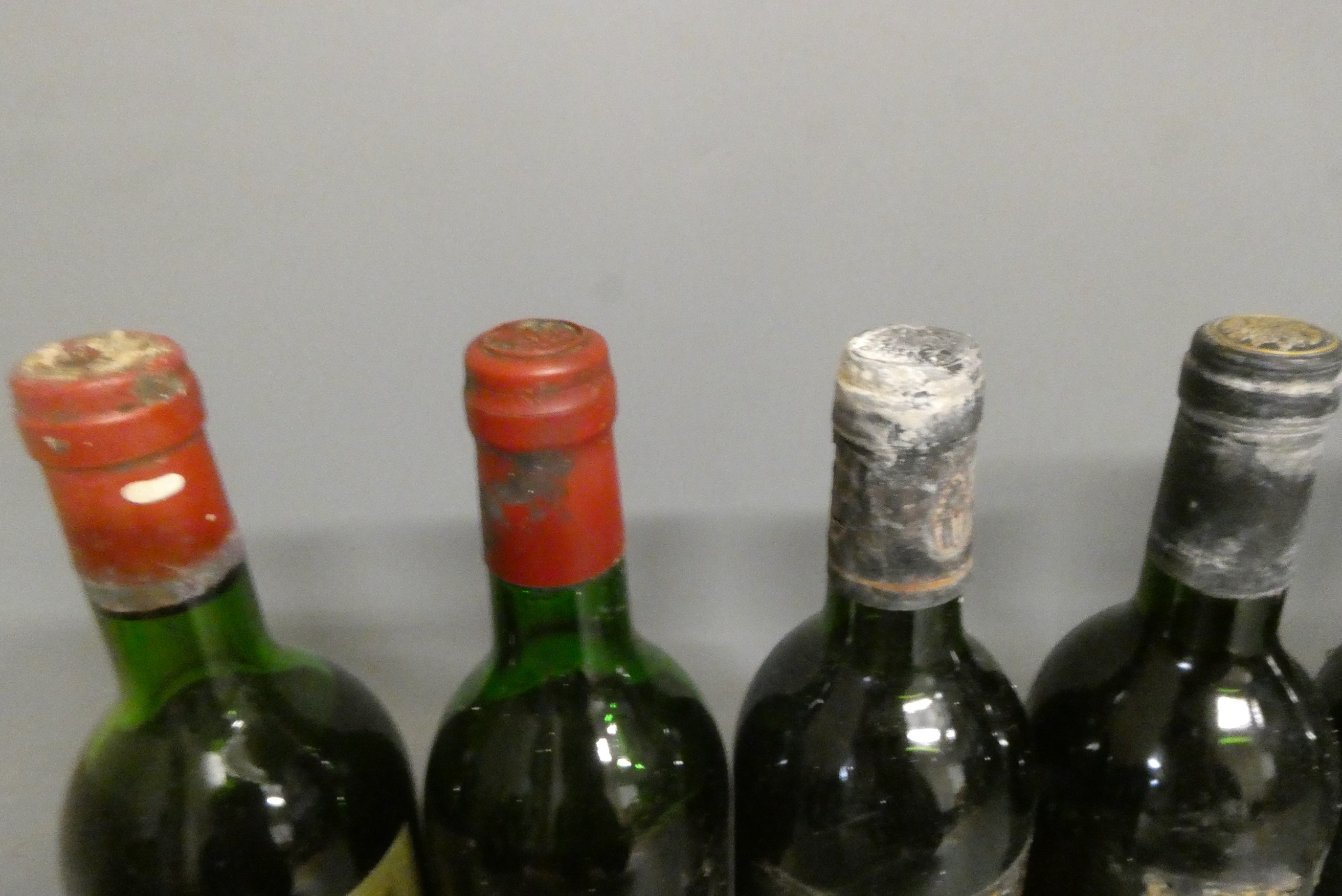 Ten bottles of Bordeaux Image