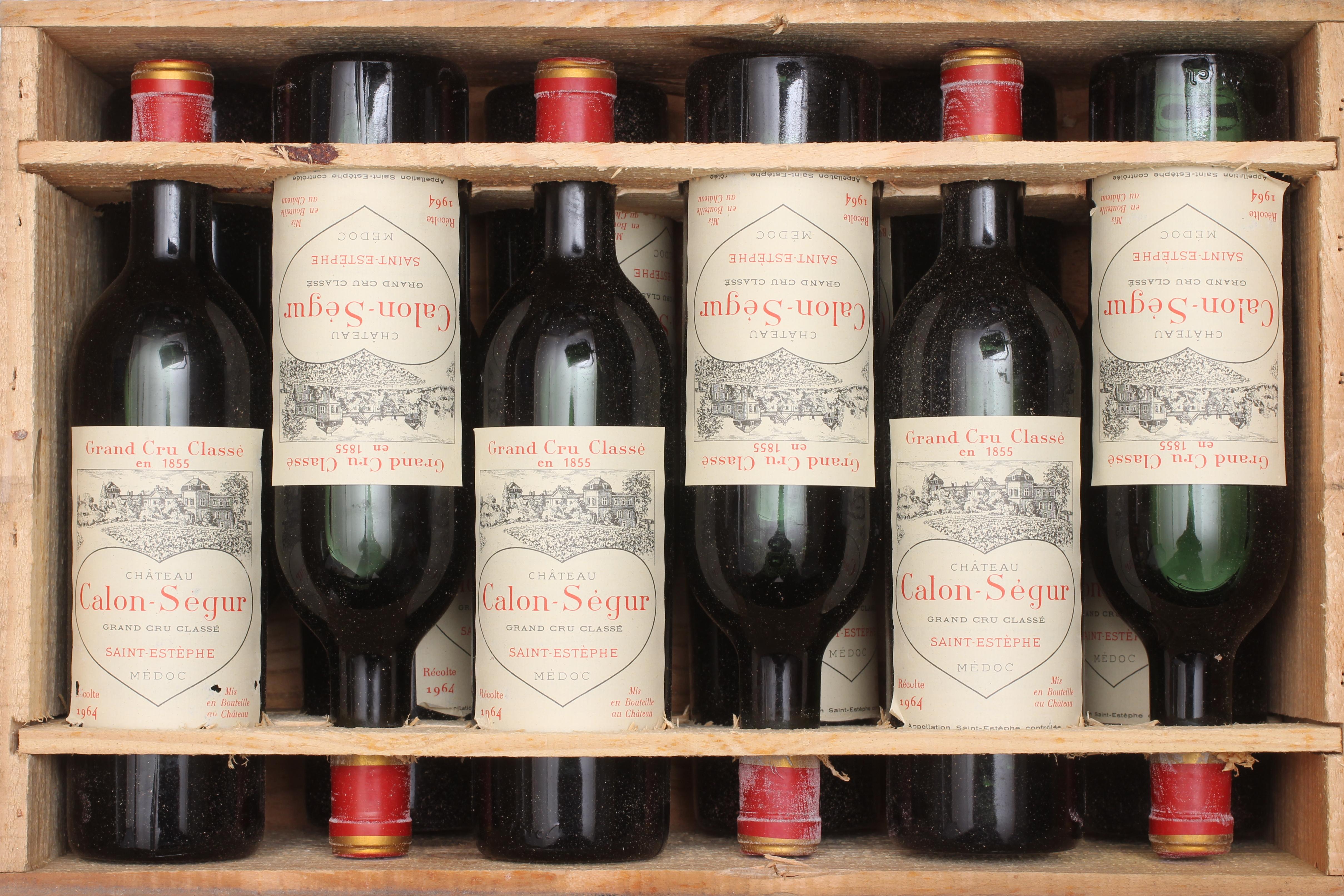 Twelve bottles Chateau Calon-Segur, 1964, Saint-Estephe, medoc, OWC (Est. plus 24% premium inc. VAT) Image