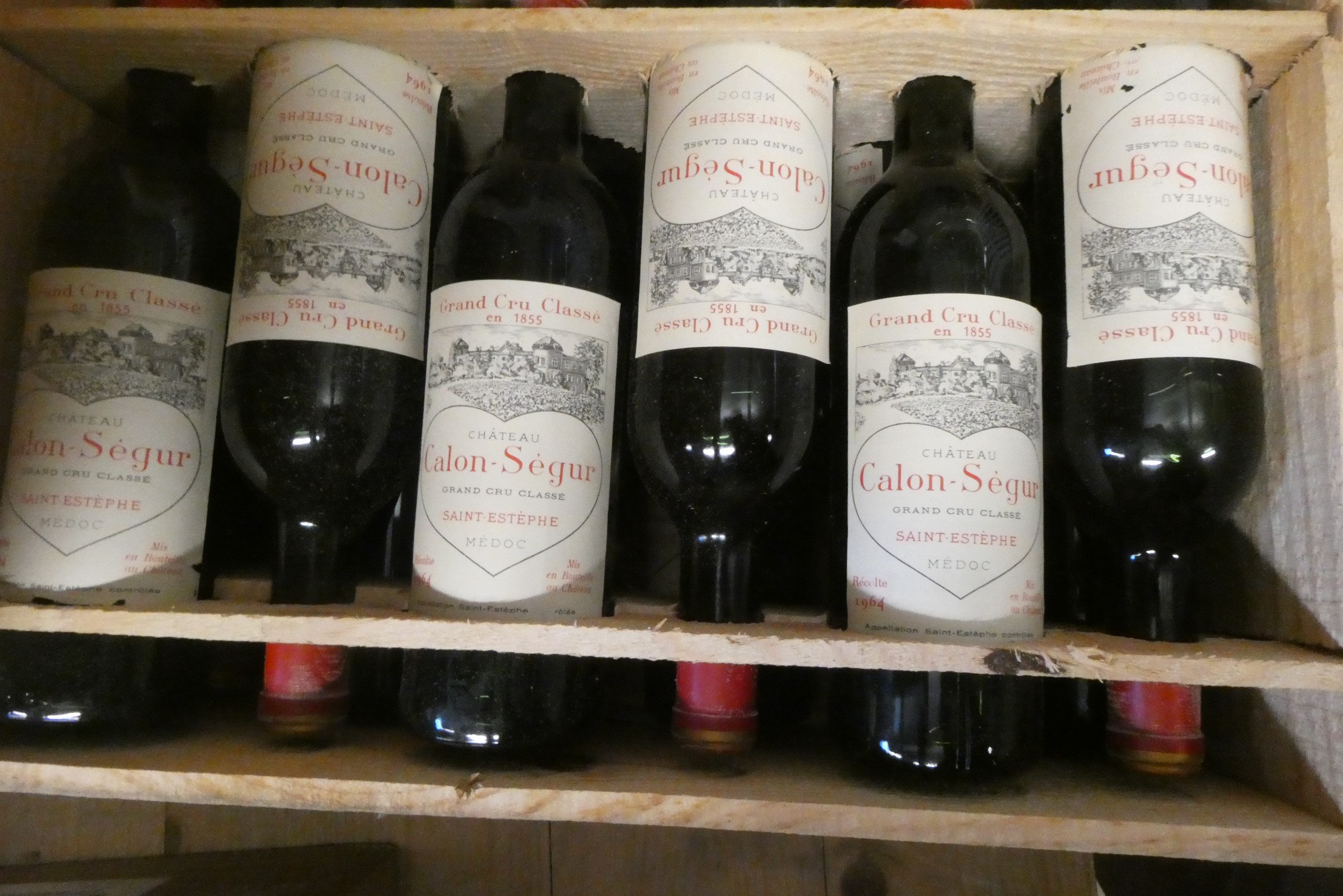 Twelve bottles Chateau Calon-Segur, 1964, Saint-Estephe, medoc, OWC (Est. plus 24% premium inc. VAT) Image