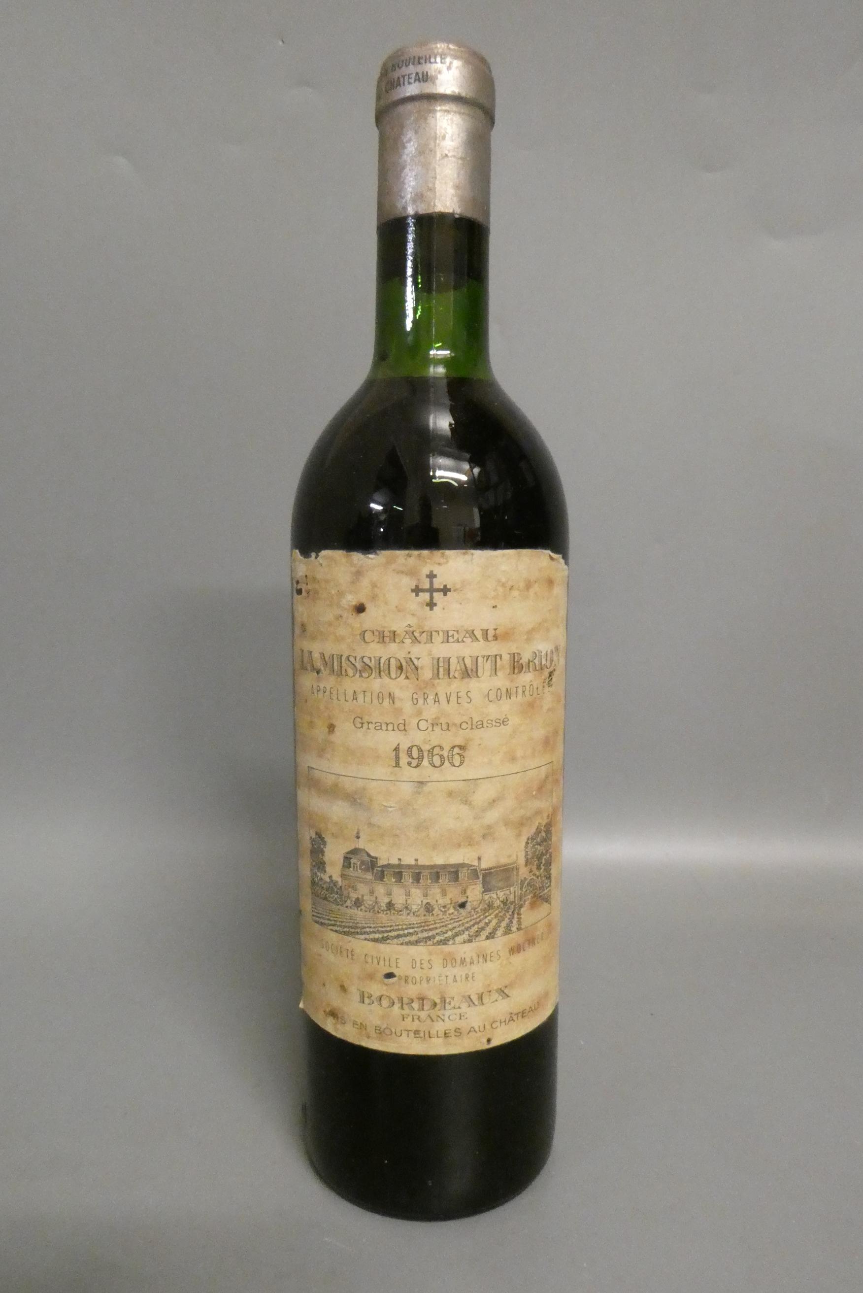 One bottle Chateau La Mission Haut Brion, 1966, Bordeaux grand cru classe (Est. plus 24% premium Image