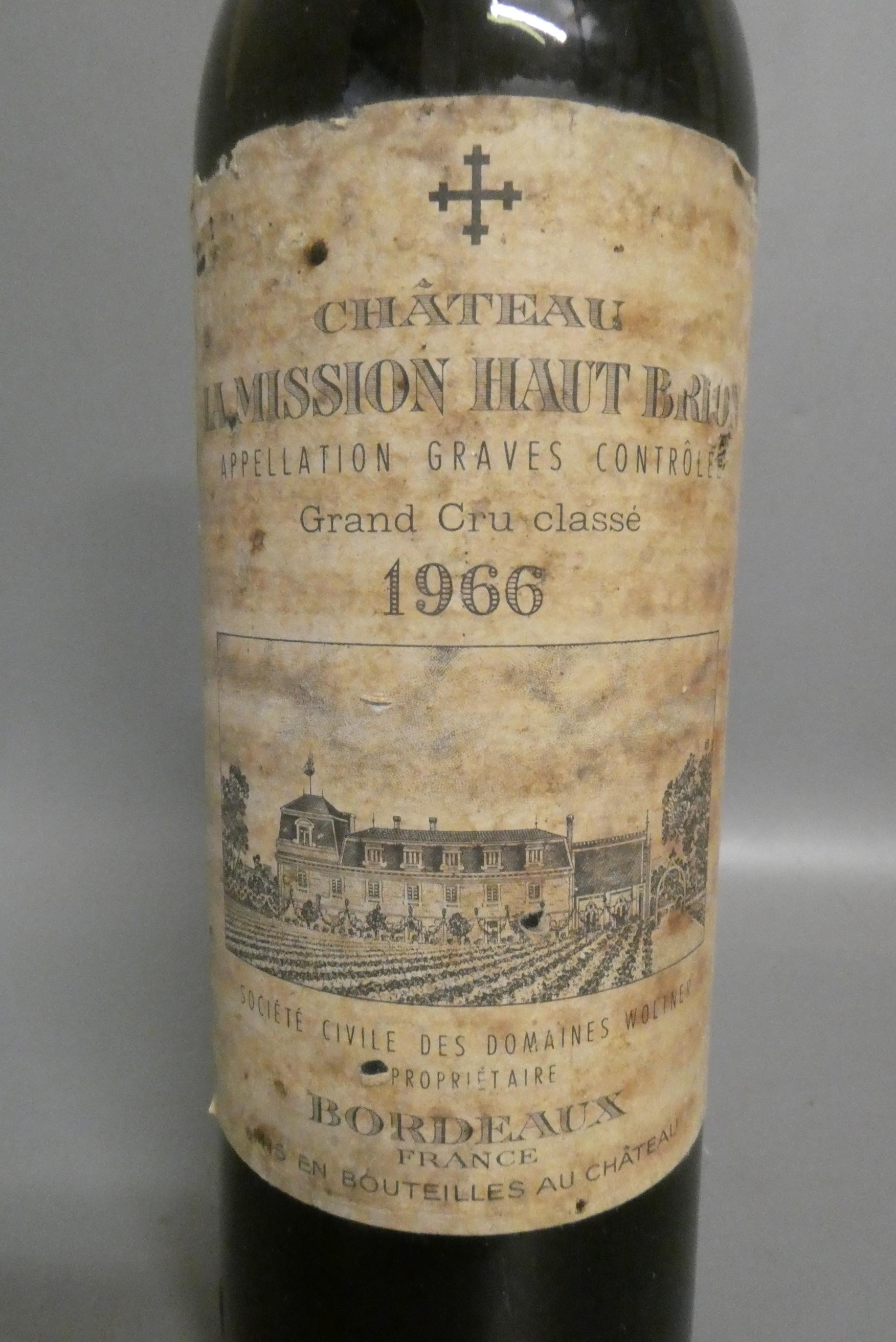 One bottle Chateau La Mission Haut Brion, 1966, Bordeaux grand cru classe (Est. plus 24% premium Image