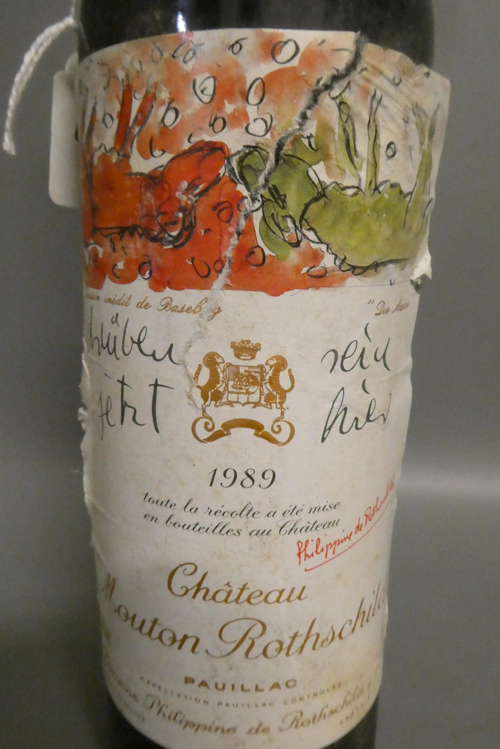 One bottle Chateau Mouton Rothschild, 1989, pauillac (Est. plus 24% premium inc. VAT) Image
