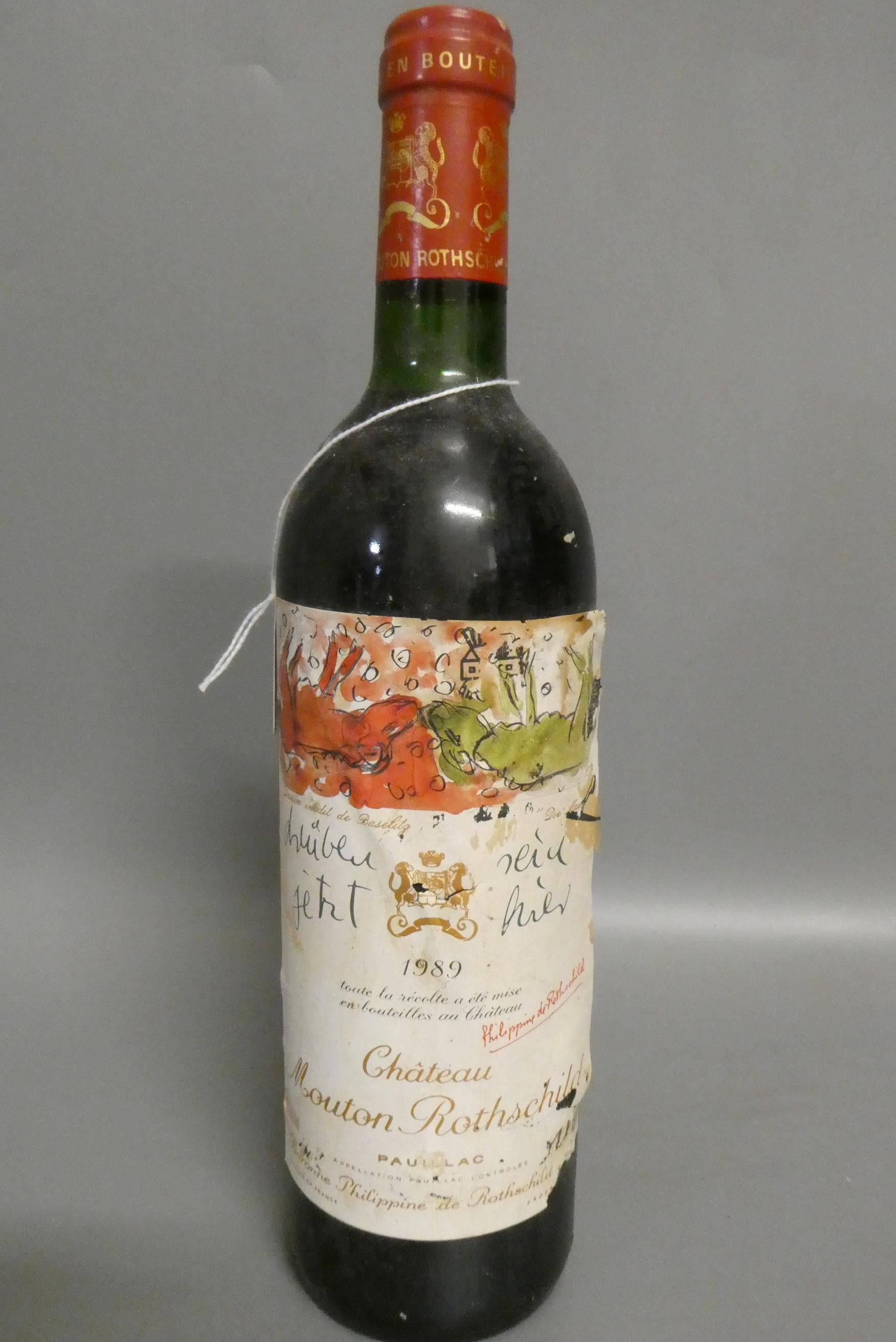 One bottle Chateau Mouton Rothschild, 1989, pauillac (Est. plus 24% premium inc. VAT) Image