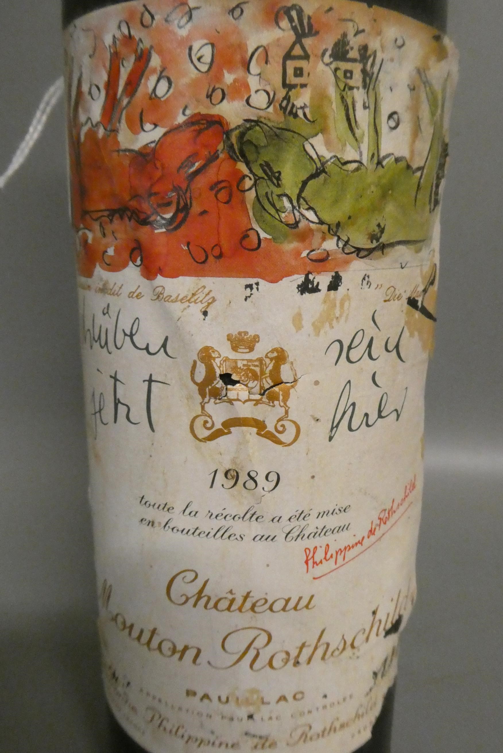 One bottle Chateau Mouton Rothschild, 1989, pauillac (Est. plus 24% premium inc. VAT) Image