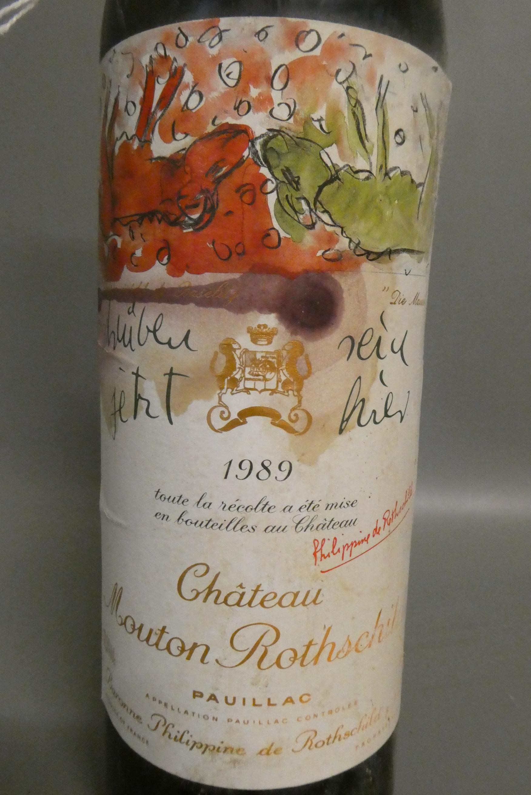 One bottle Chateau Mouton Rothschild, 1989, pauillac (Est. plus 24% premium inc. VAT) Image