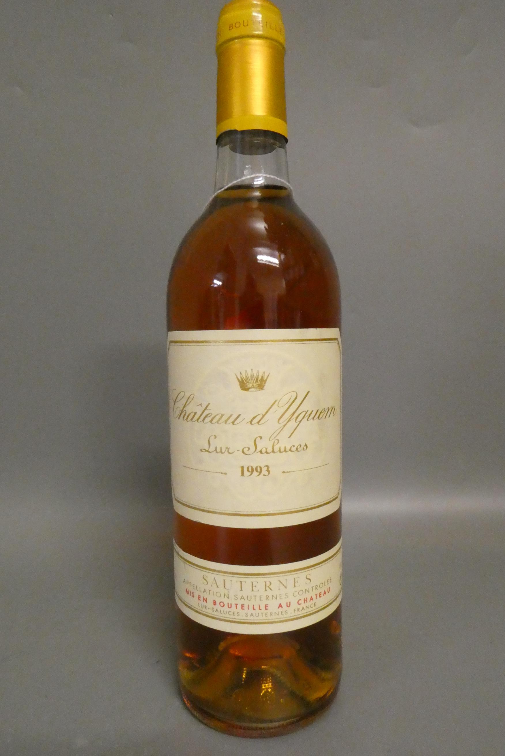 One bottle Chateau Y'quem, 1993, Sur-Saluces, sauternes (Est. plus 24% premium inc. VAT) Image