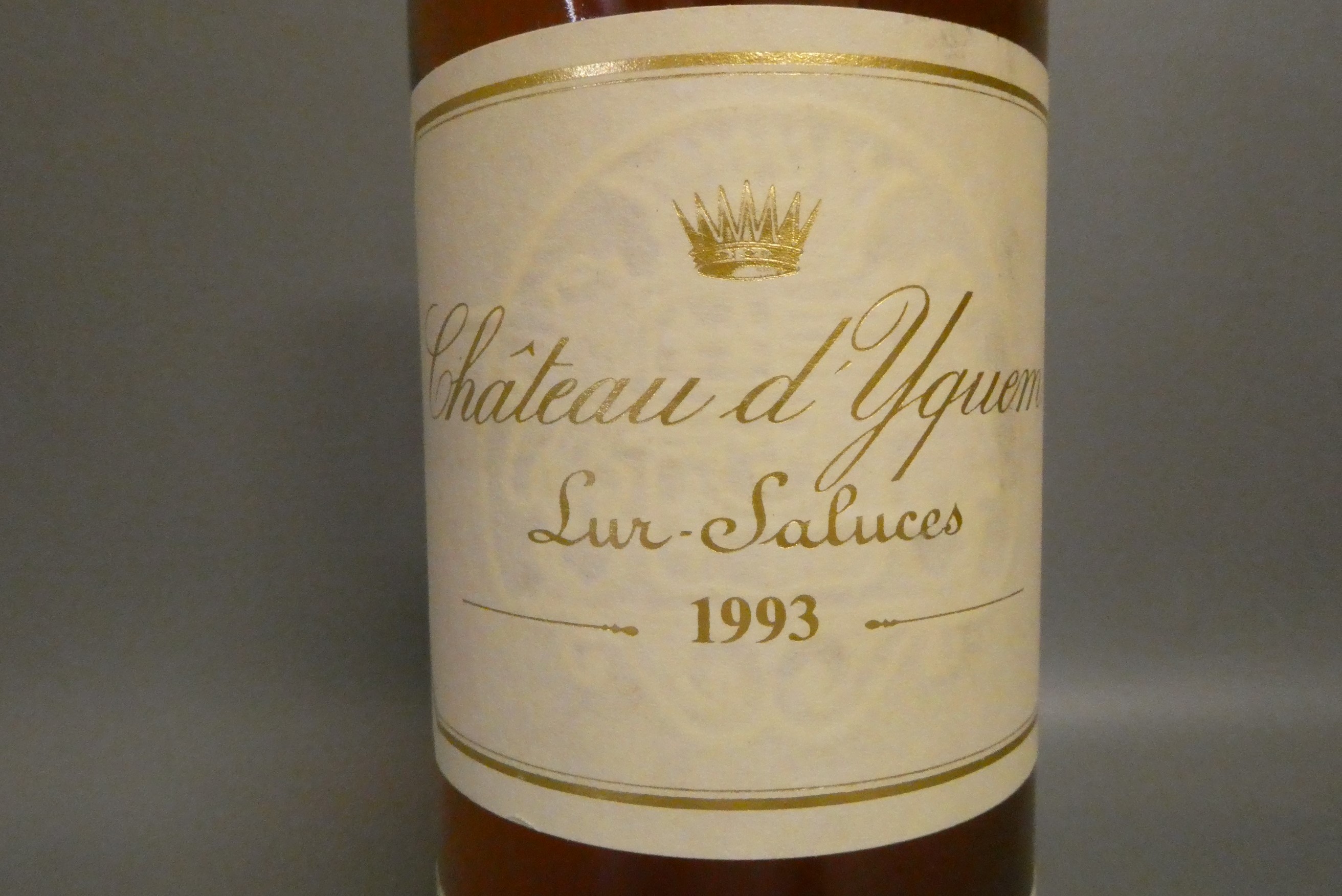 One bottle Chateau Y'quem, 1993, Sur-Saluces, sauternes (Est. plus 24% premium inc. VAT) Image