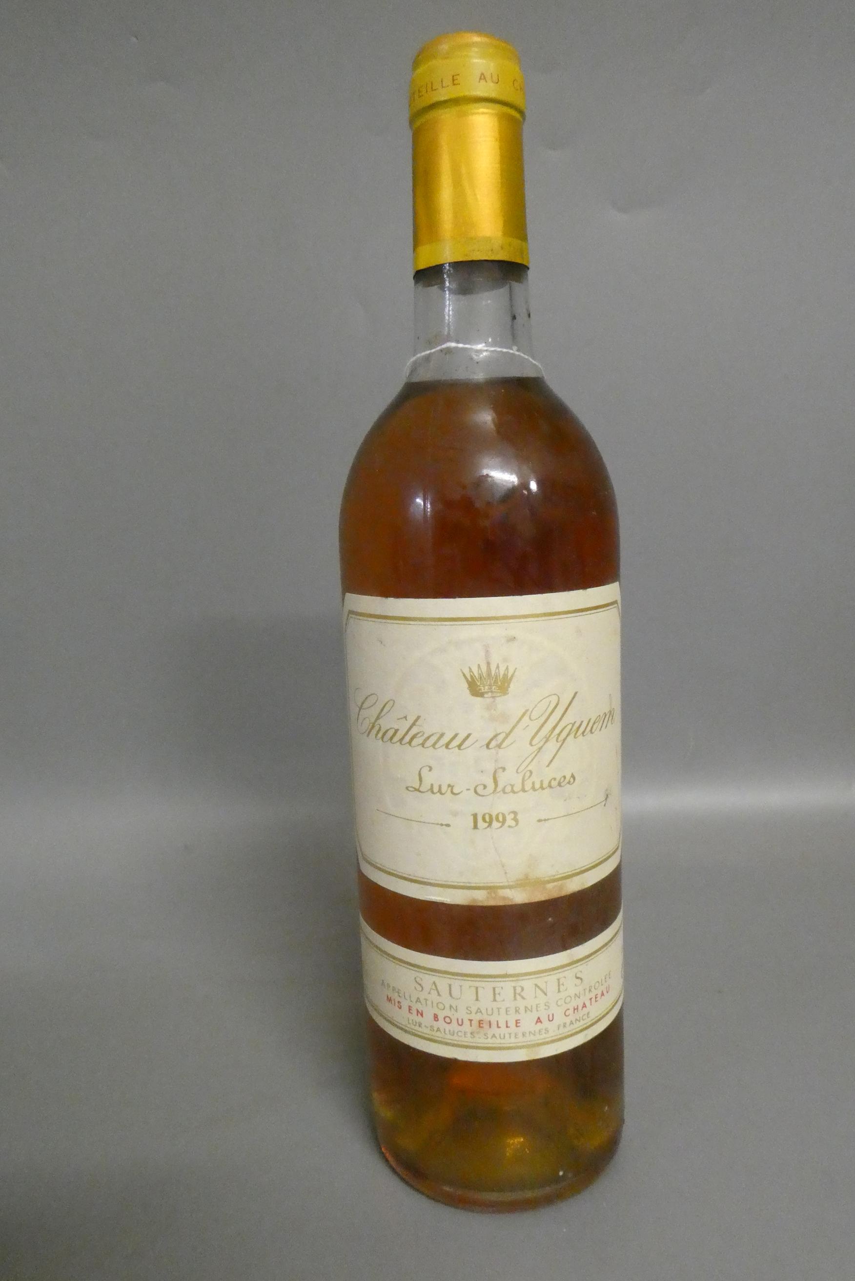 One bottle Chateau Y'quem, 1993, Sur-Saluces, sauternes (Est. plus 24% premium inc. VAT) Image