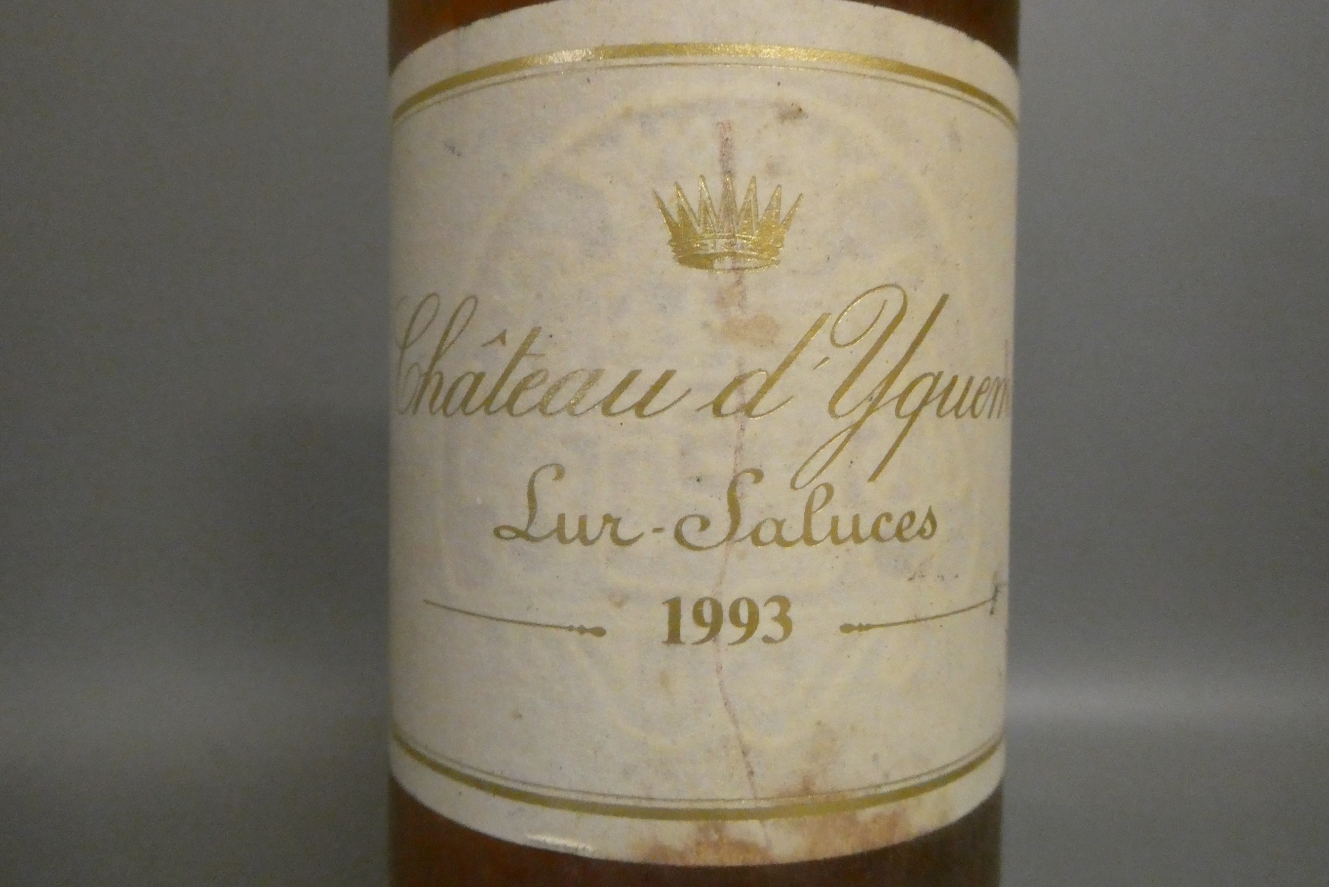 One bottle Chateau Y'quem, 1993, Sur-Saluces, sauternes (Est. plus 24% premium inc. VAT) Image