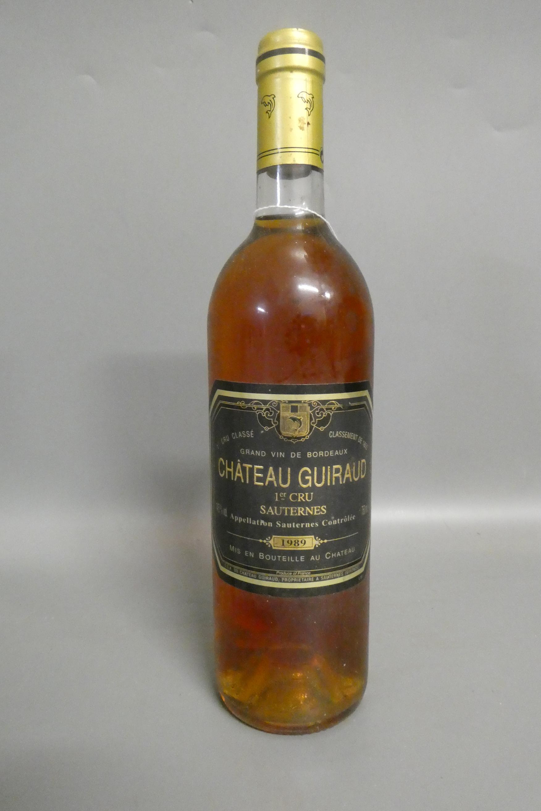 One bottle Chateau Guiraud, 1989, Sauternes, 1er cru (Est. plus 24% premium inc. VAT) Image