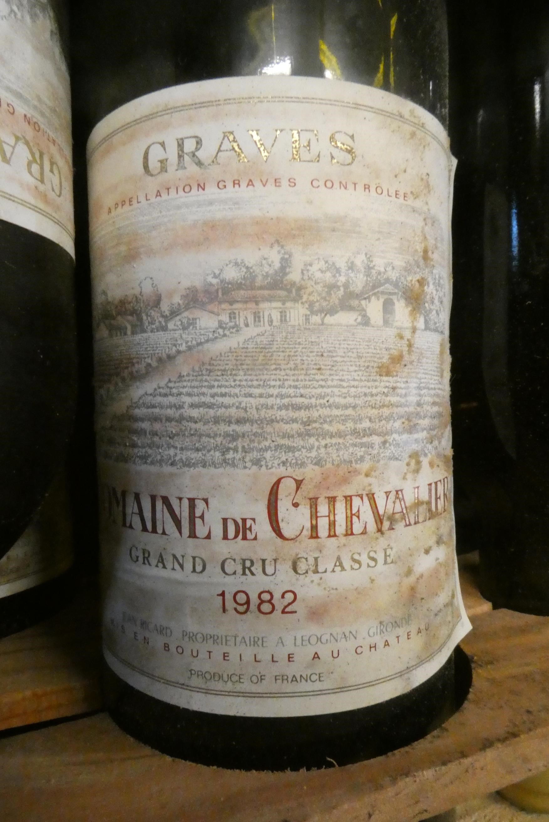 Twelve bottles Domaine de Chevalier, 1982, Graves Leognan, grand cru classe, OWC (Est. plus 24% Image